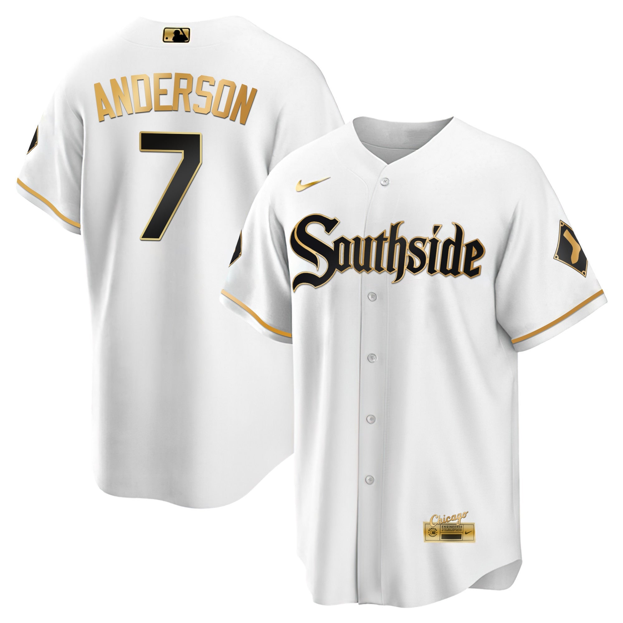 Men’s Chicago Black Limited & Gold Jersey