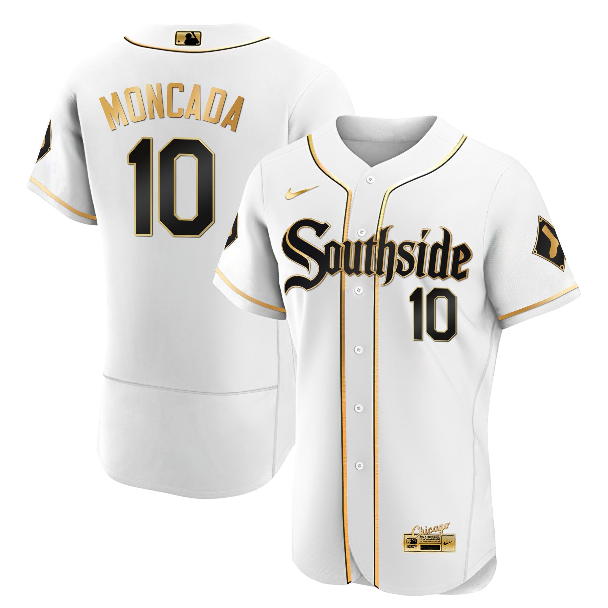 Men’s Chicago Black Limited & Gold Jersey