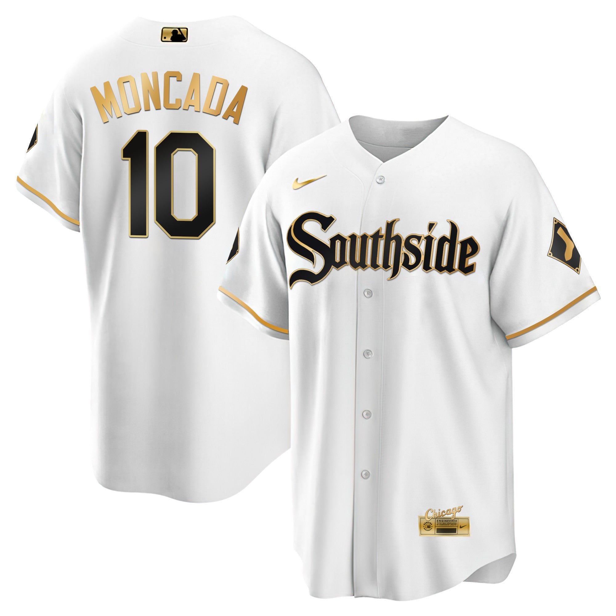 Men’s Chicago Black Limited & Gold Jersey