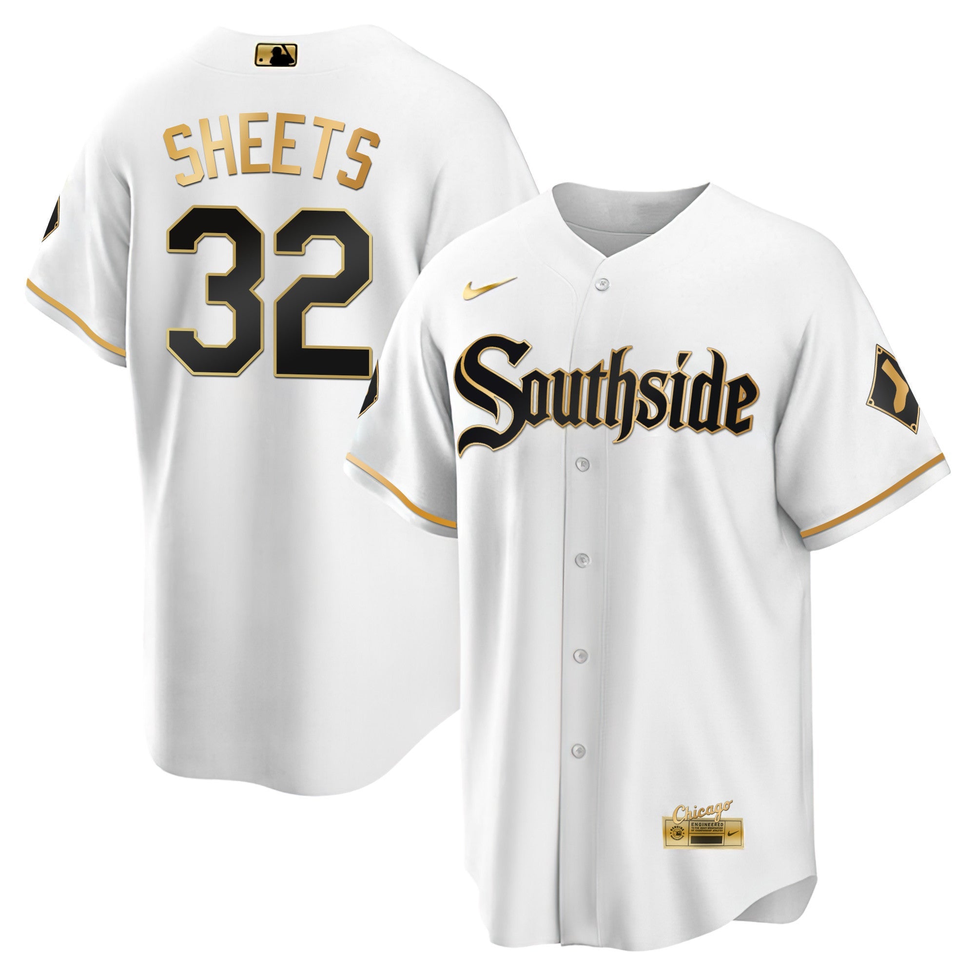 Men’s Chicago Black Limited & Gold Jersey