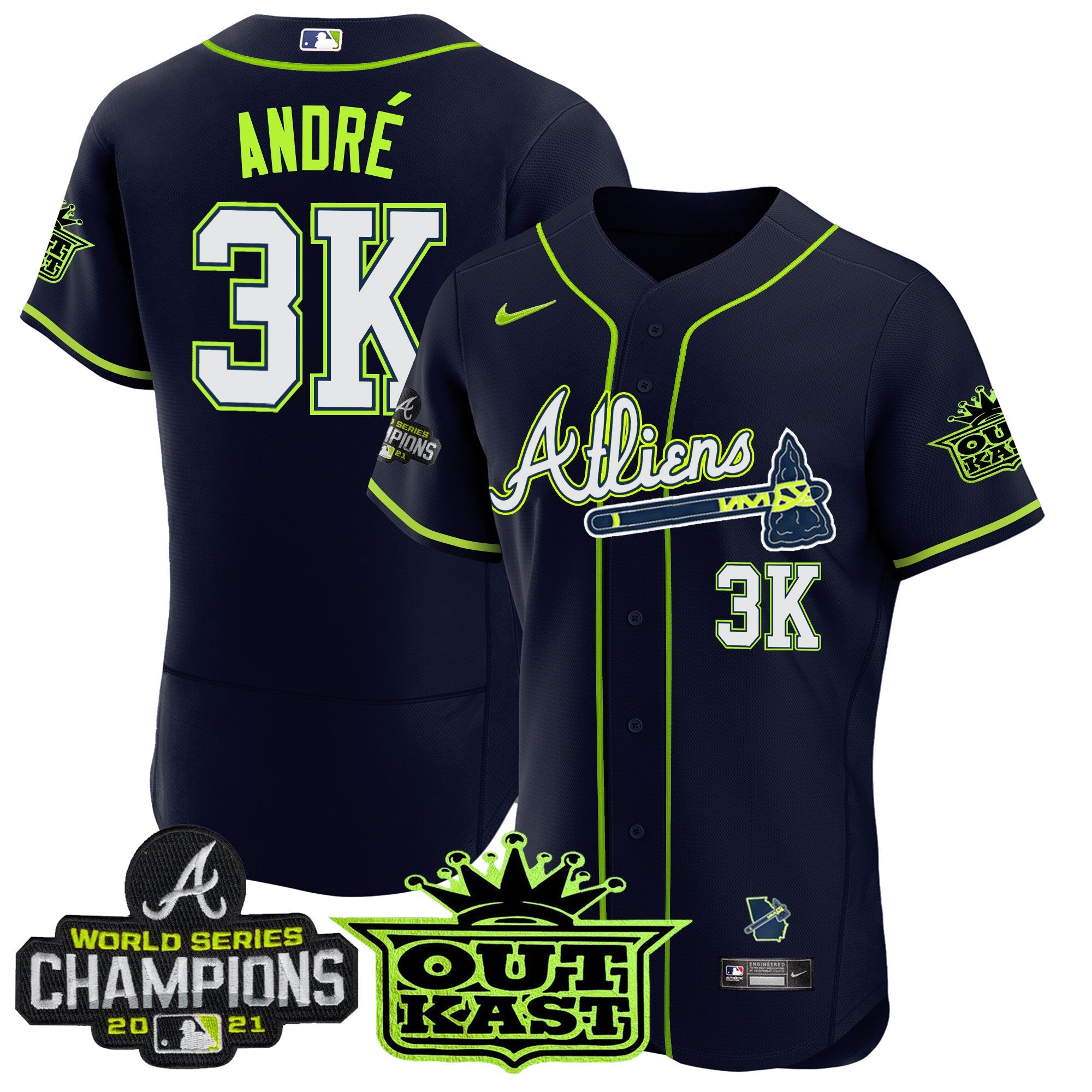 Men’s Atlanta Atliens Champions Flex Base Jersey