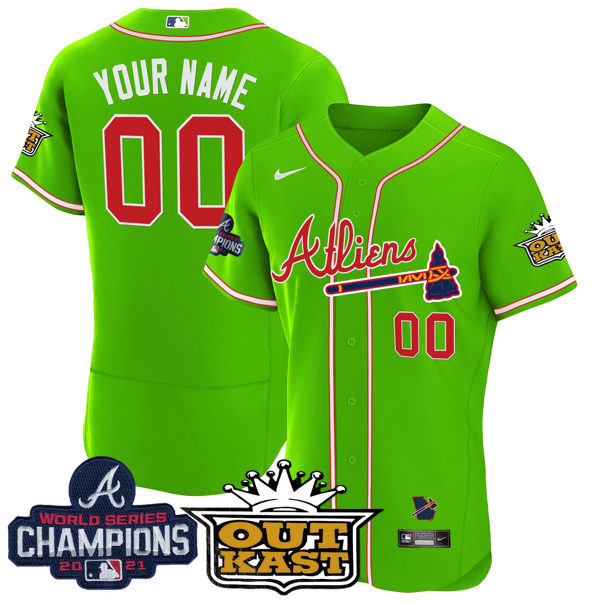 Atlanta Atliens Champions Flex Base Custom Jersey