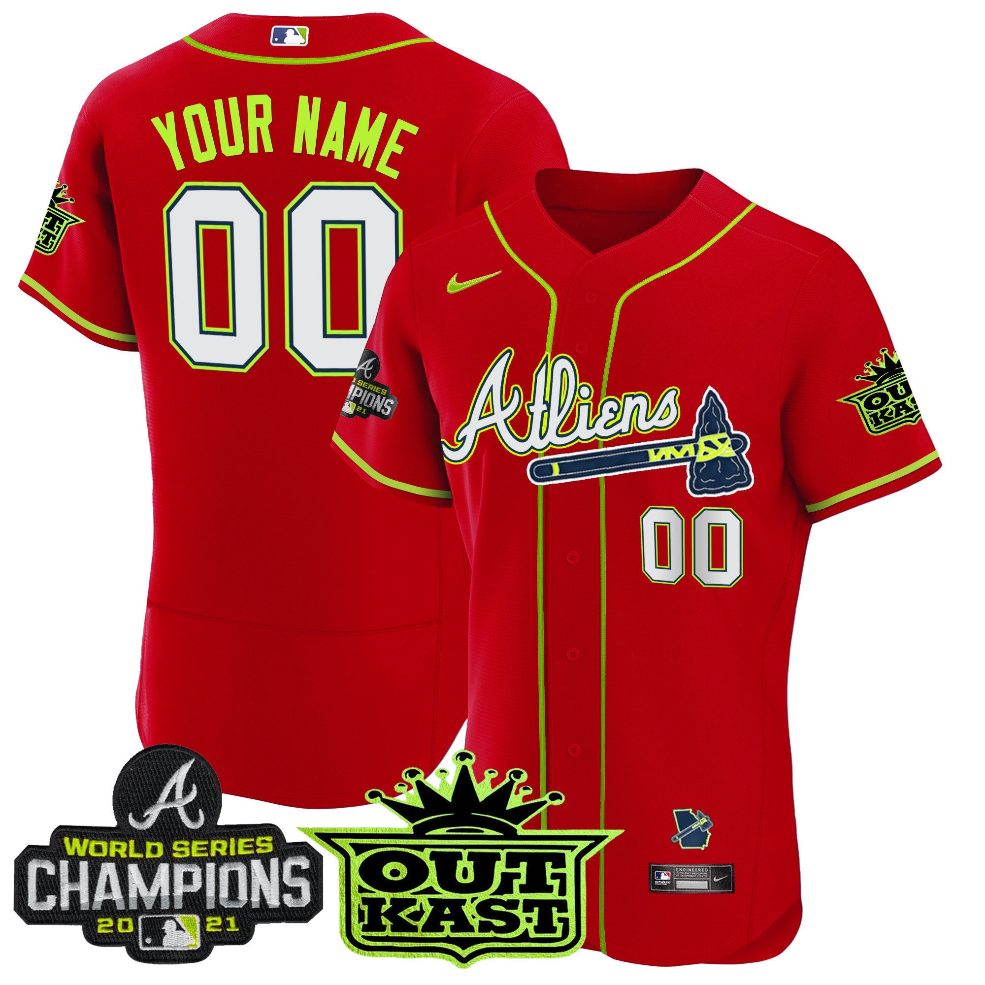 Atlanta Atliens Champions Flex Base Custom Jersey
