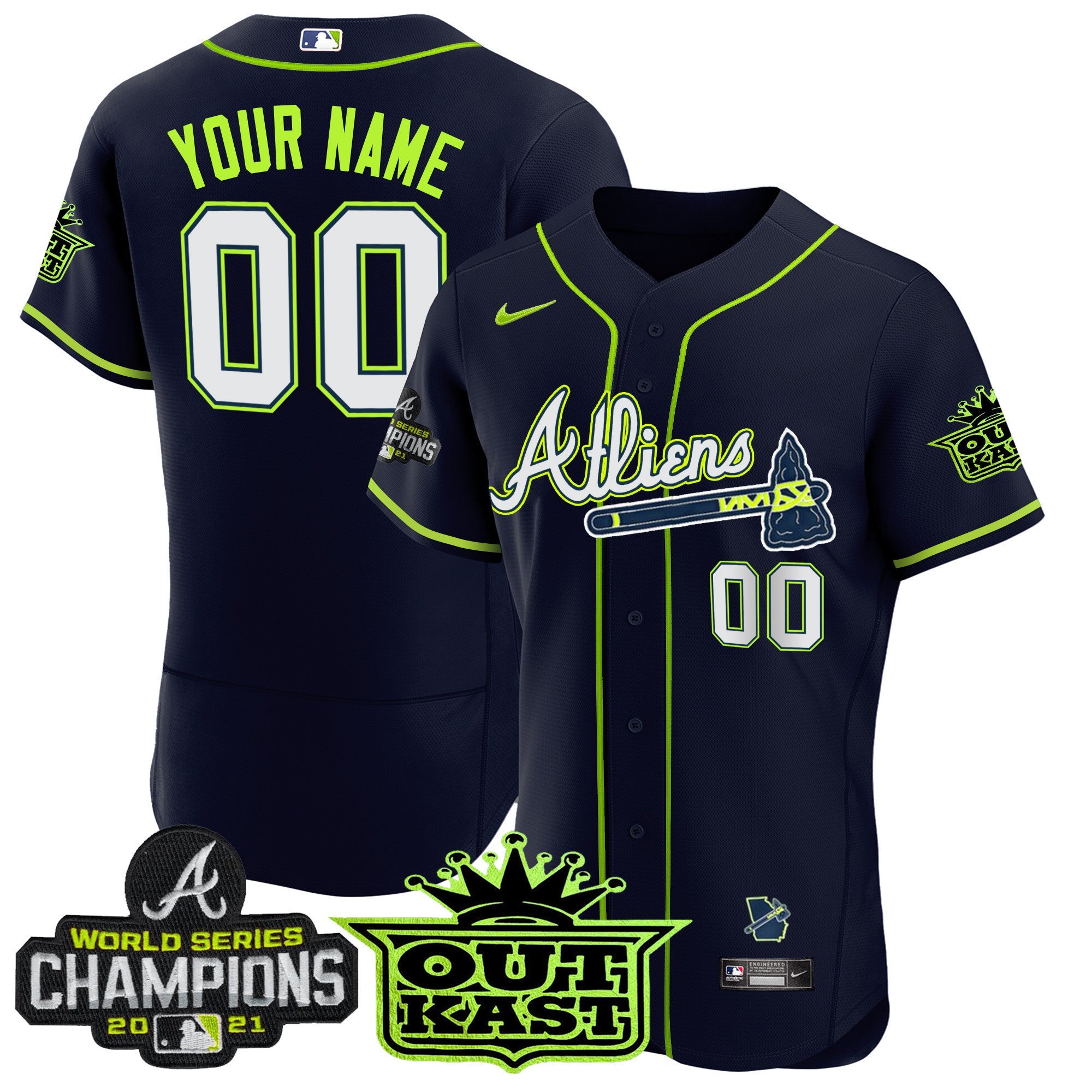 Atlanta Atliens Champions Flex Base Custom Jersey