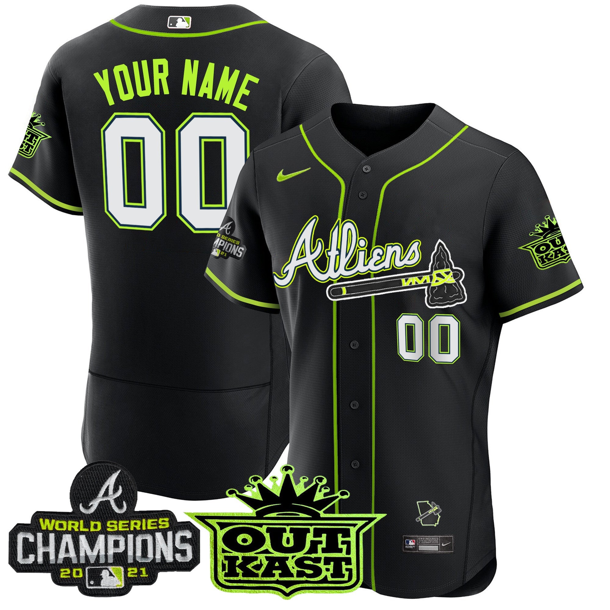 Atlanta Atliens Champions Flex Base Custom Jersey