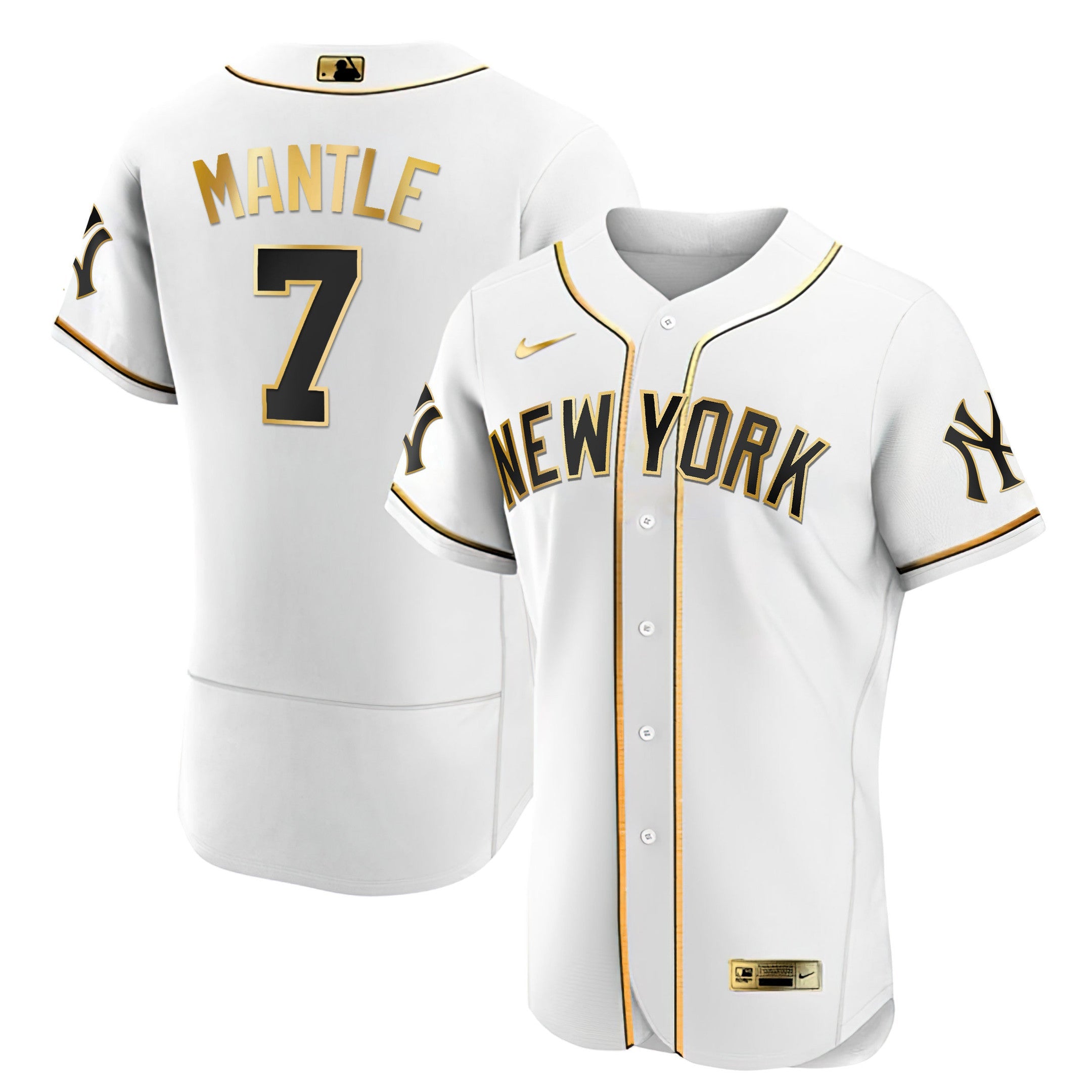 Men’s New York White Gold & Black Gold Jersey