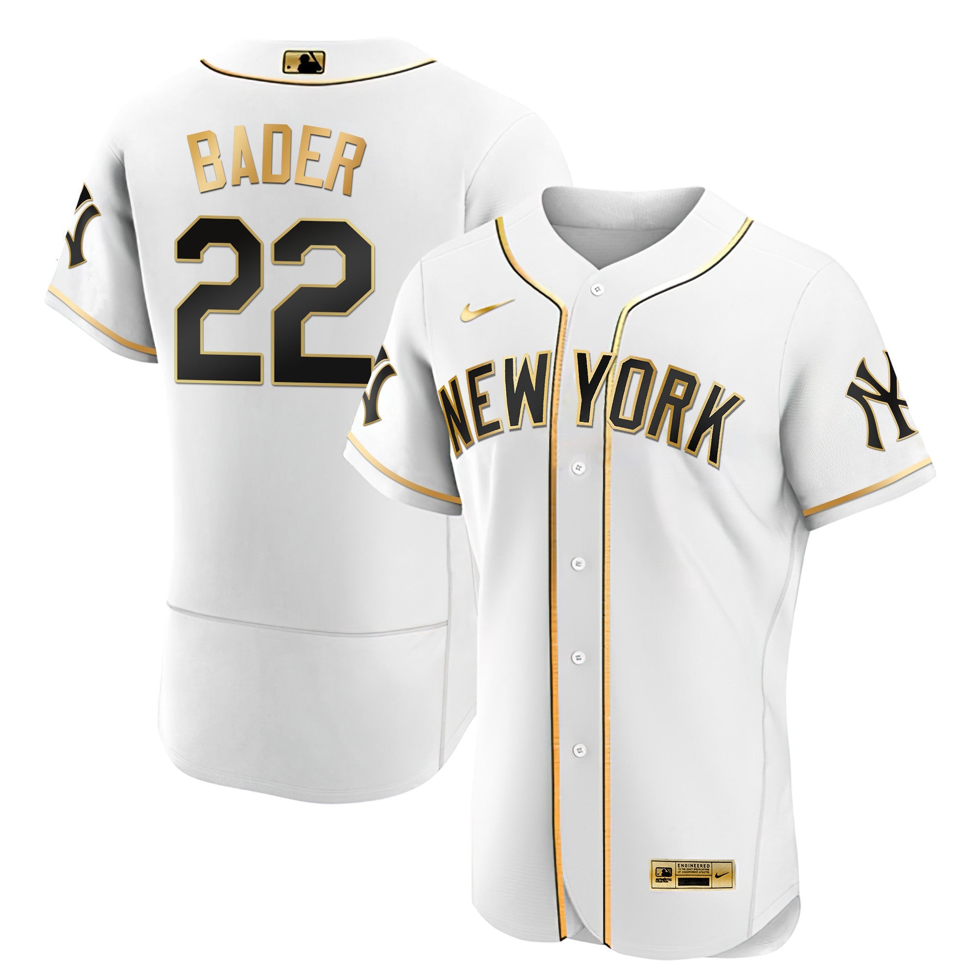 Men’s New York Yankees Black Limited & Gold Jersey