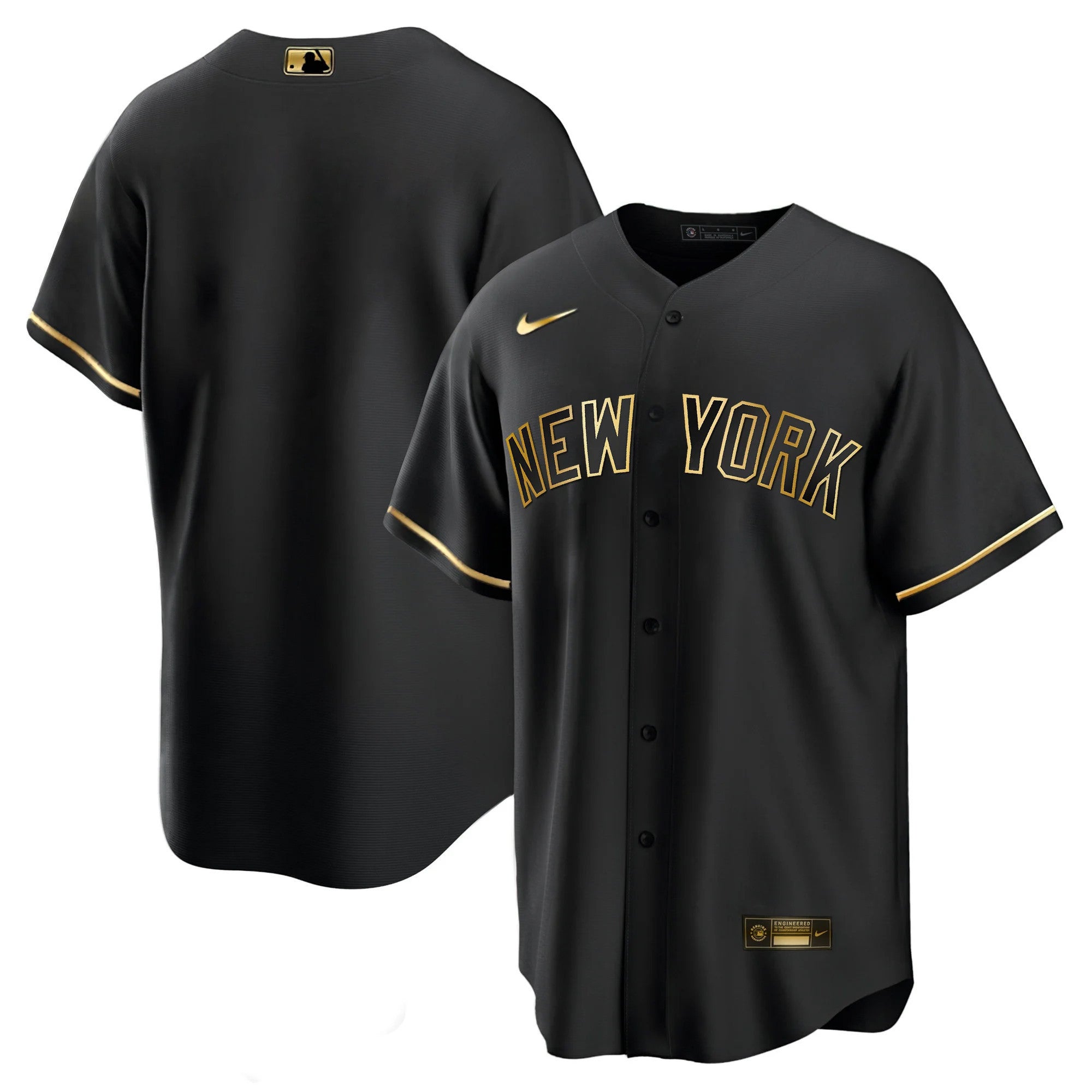 Men’s New York Yankees Black Limited & Gold Jersey