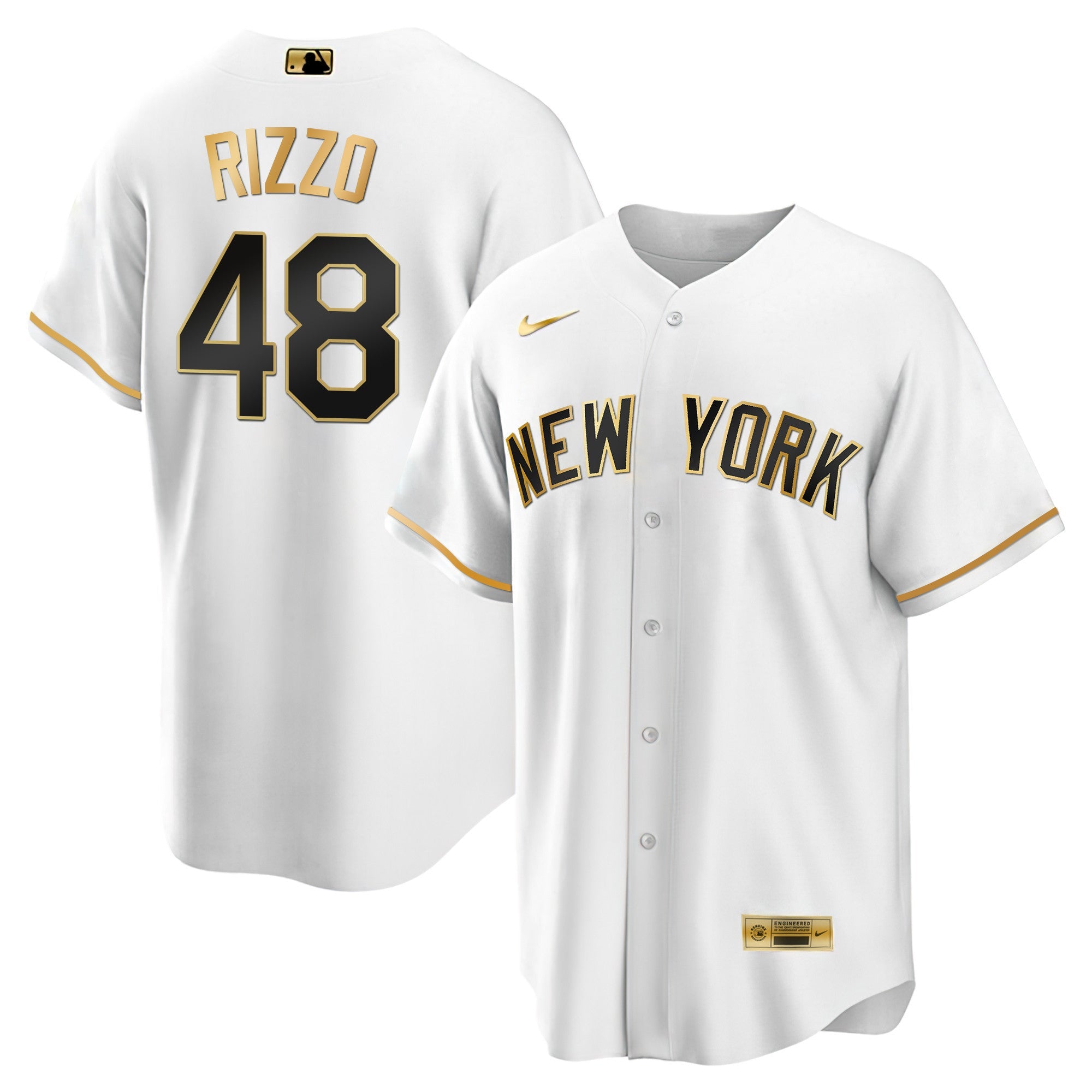 Men’s New York Yankees Black Limited & Gold Jersey