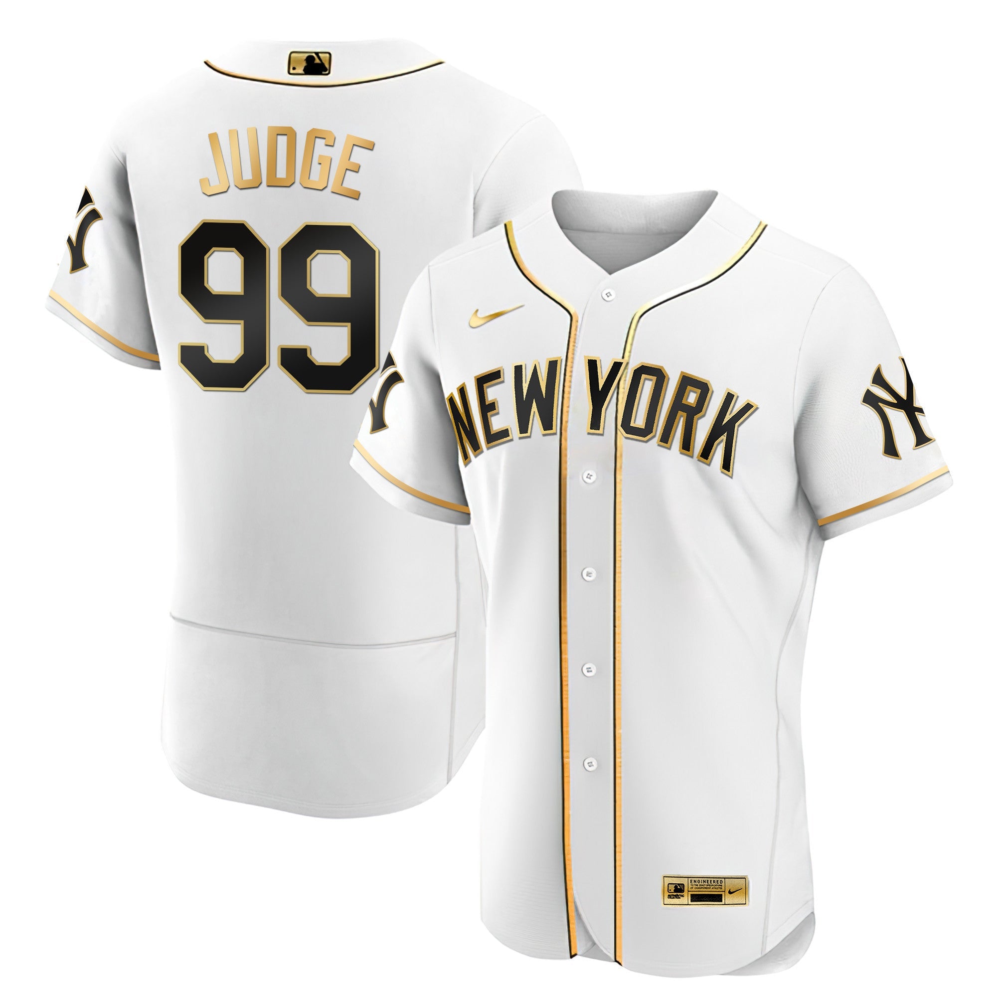 Men’s New York Yankees Black Limited & Gold Jersey
