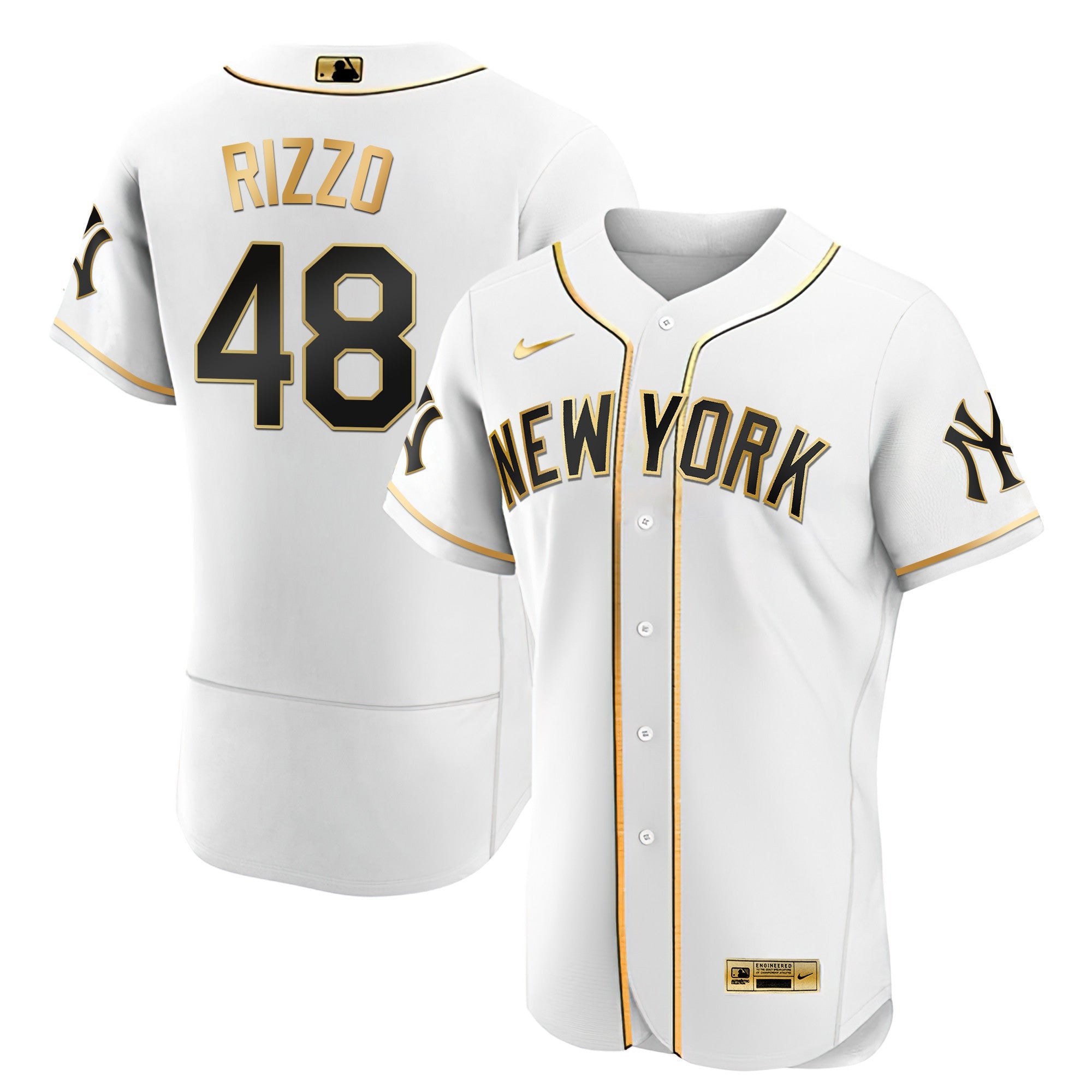 Men’s New York Yankees Black Limited & Gold Jersey