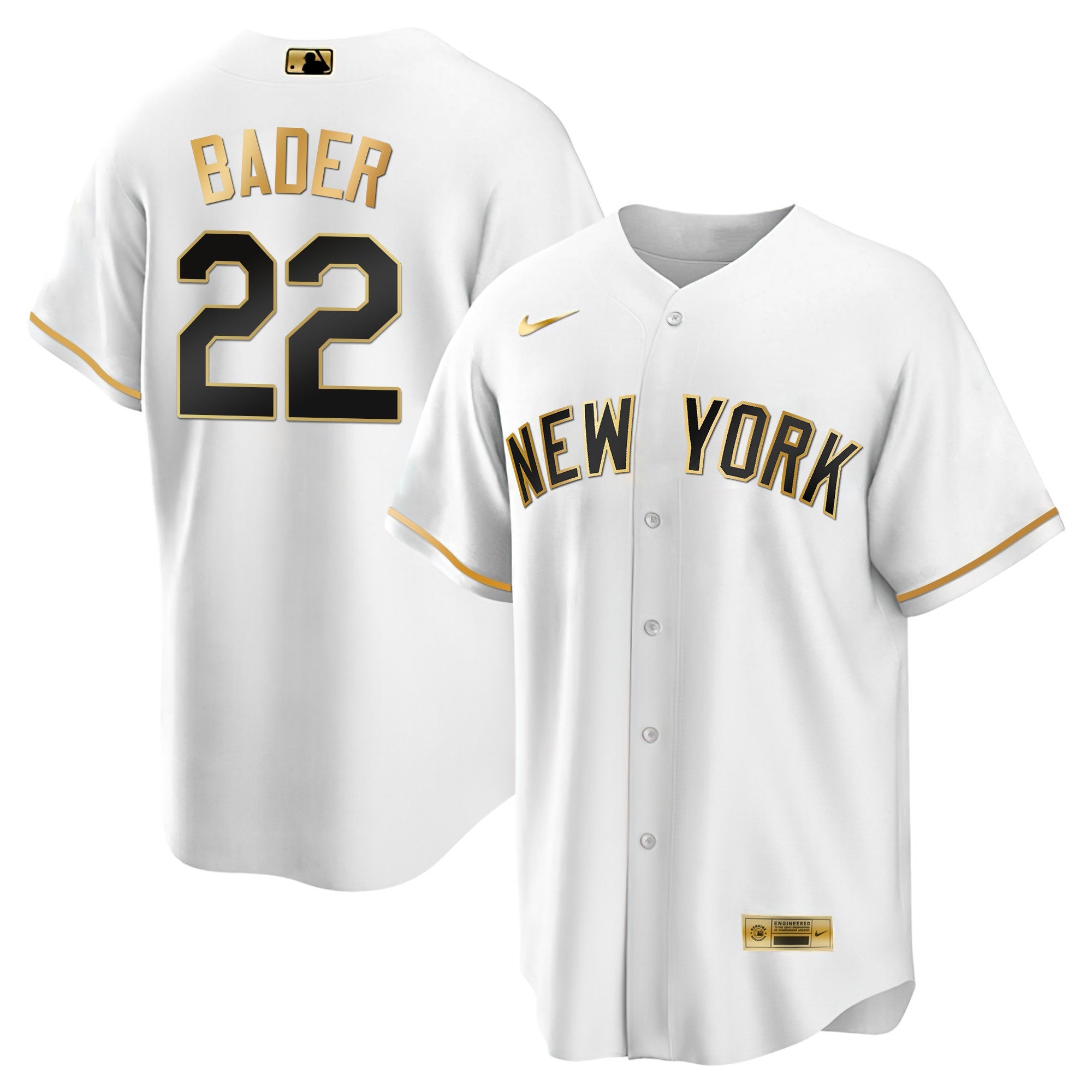Men’s New York Yankees Black Limited & Gold Jersey