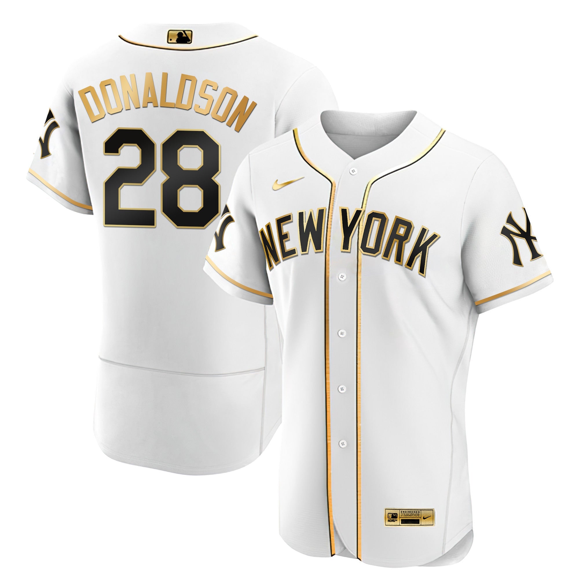 Men’s New York Yankees Black Limited & Gold Jersey