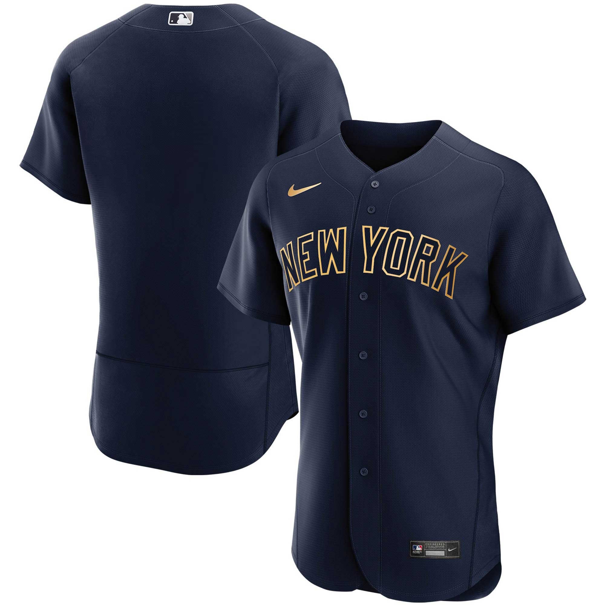 New York Navy Gold Jersey