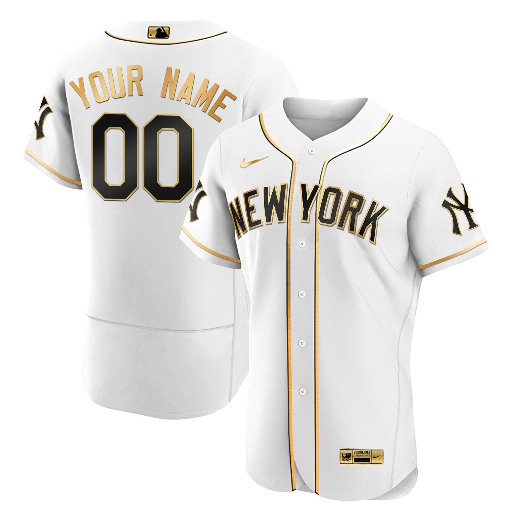 New York Gold Custom Jersey