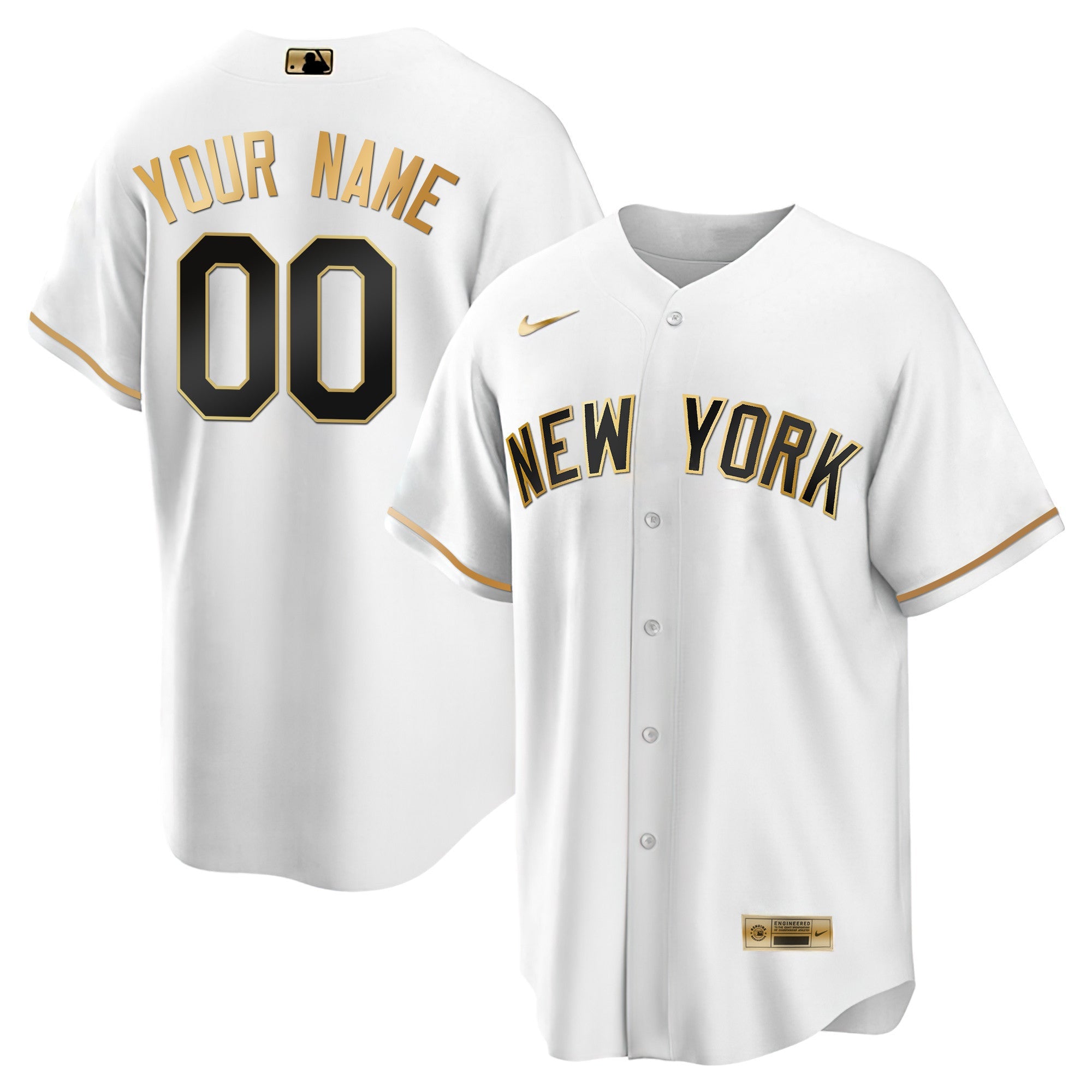 New York Gold Custom Jersey