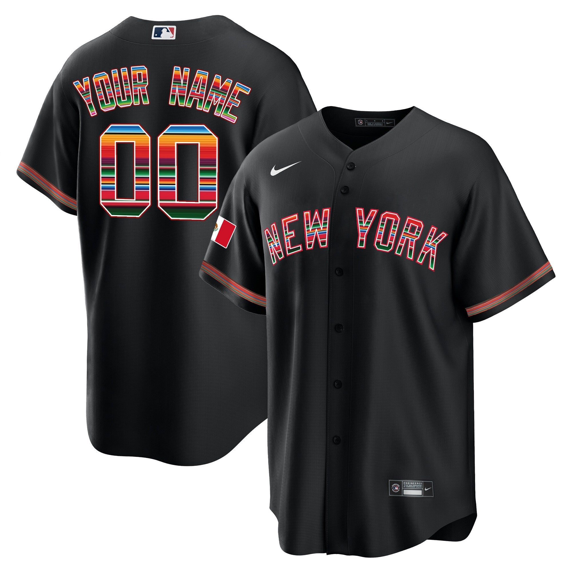 New York Mexico Cool Base Custom Jersey