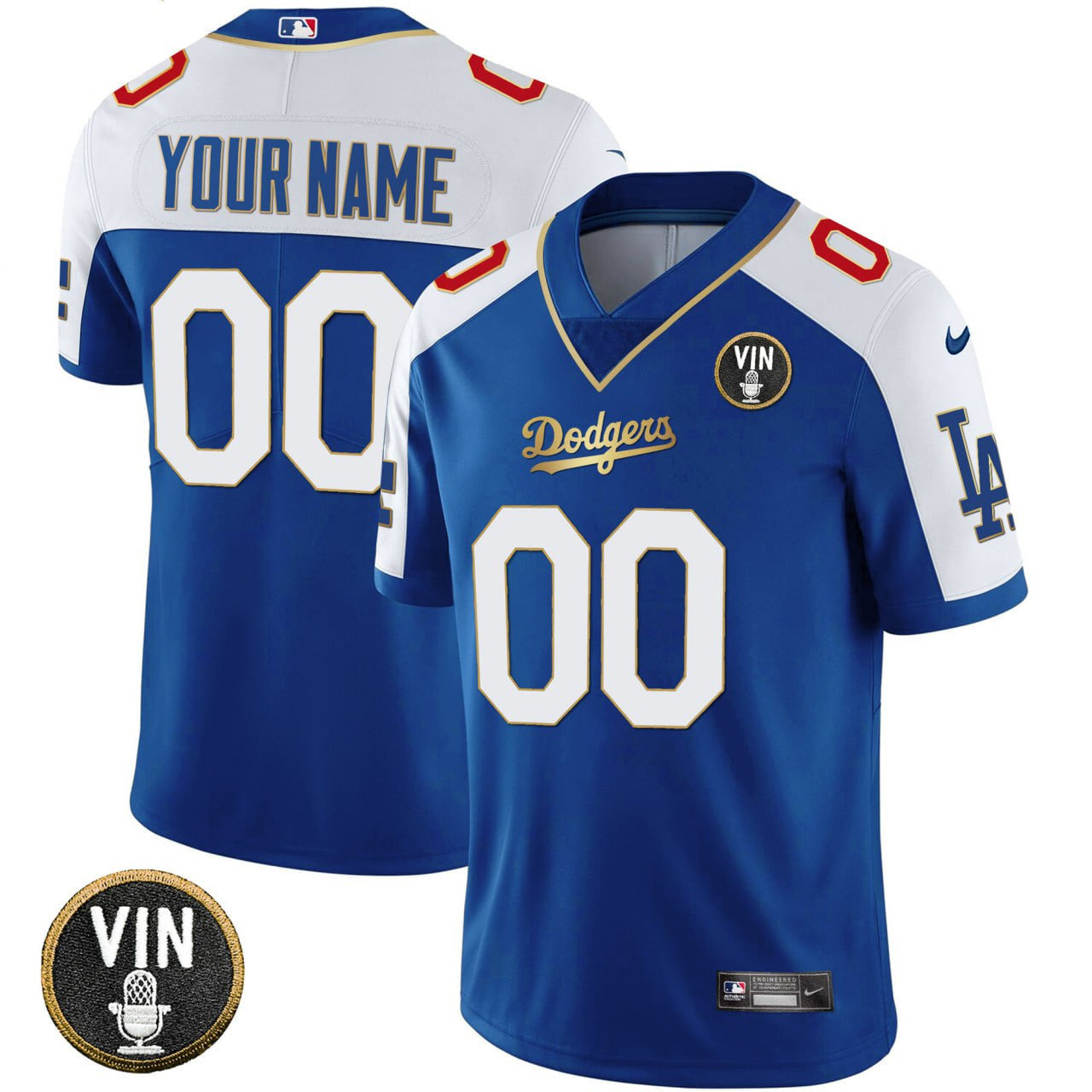 Los Angeles 2023 Vapor Royal Gold Custom Jersey