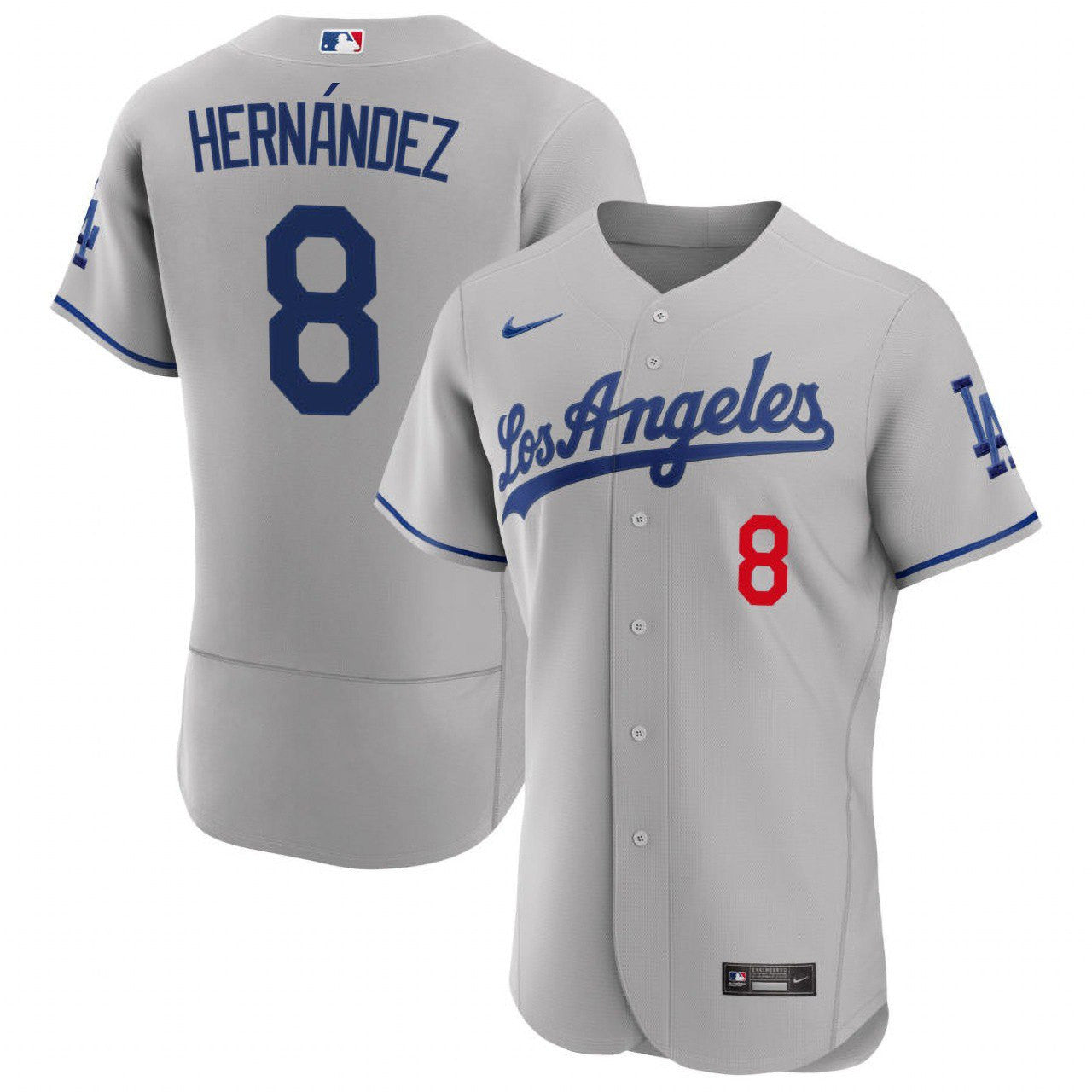 Kike Hernandez Los Angeles Gray Jersey
