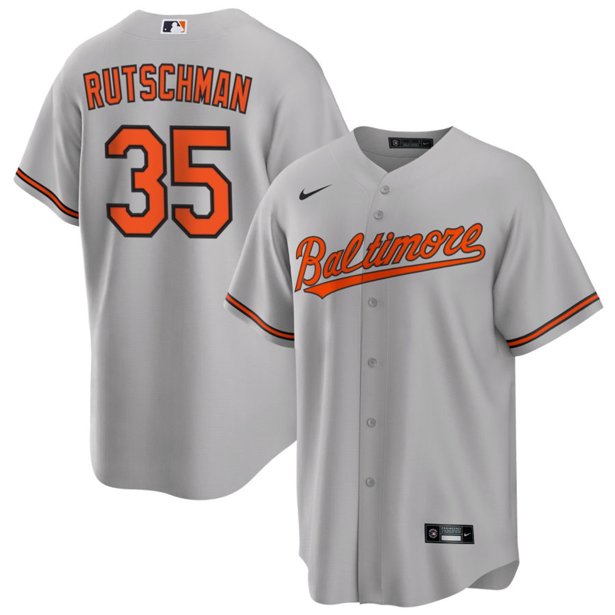 Adley Rutschman Baltimore Gray Jersey