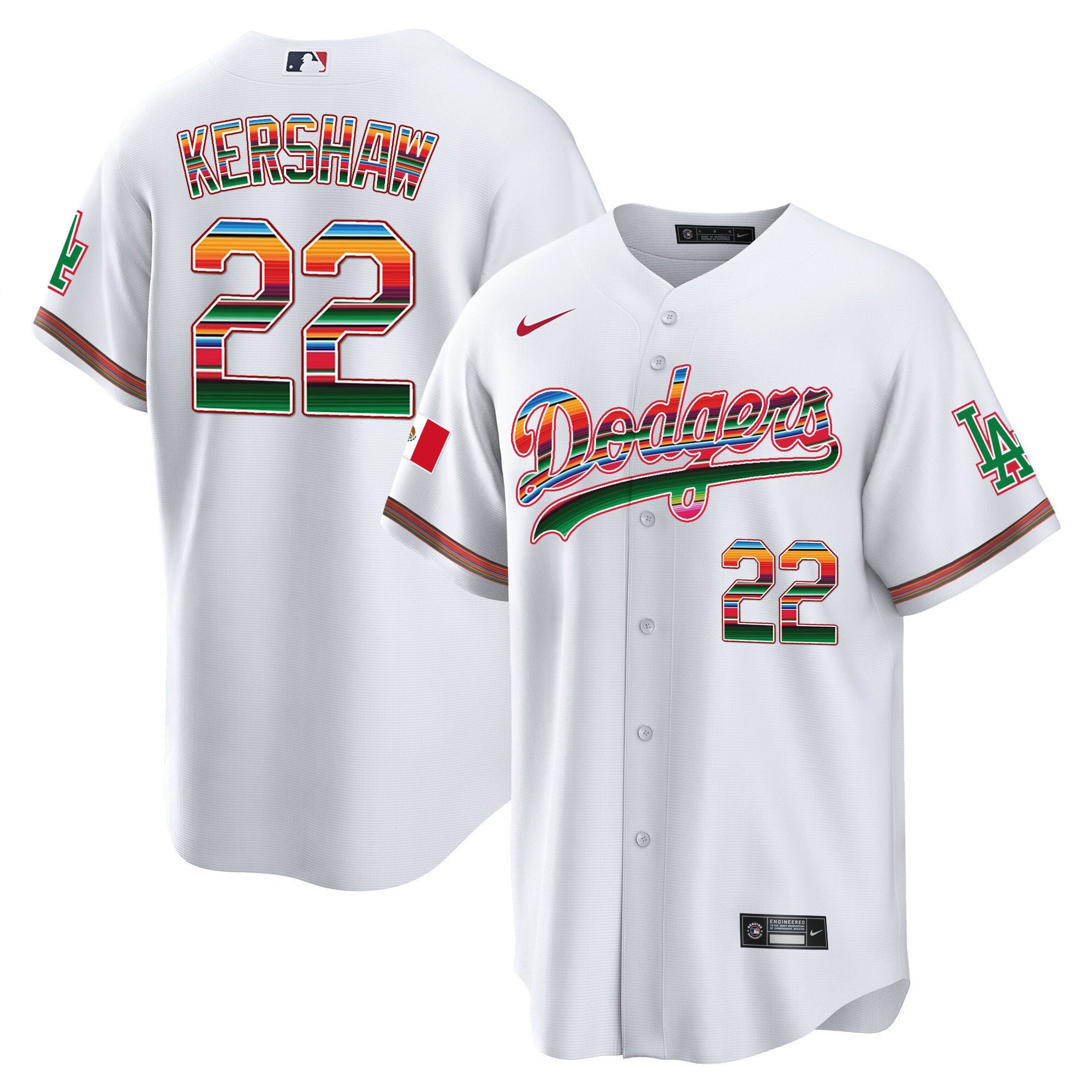 Clayton Kershaw Mexico Cool Base Limited Jersey