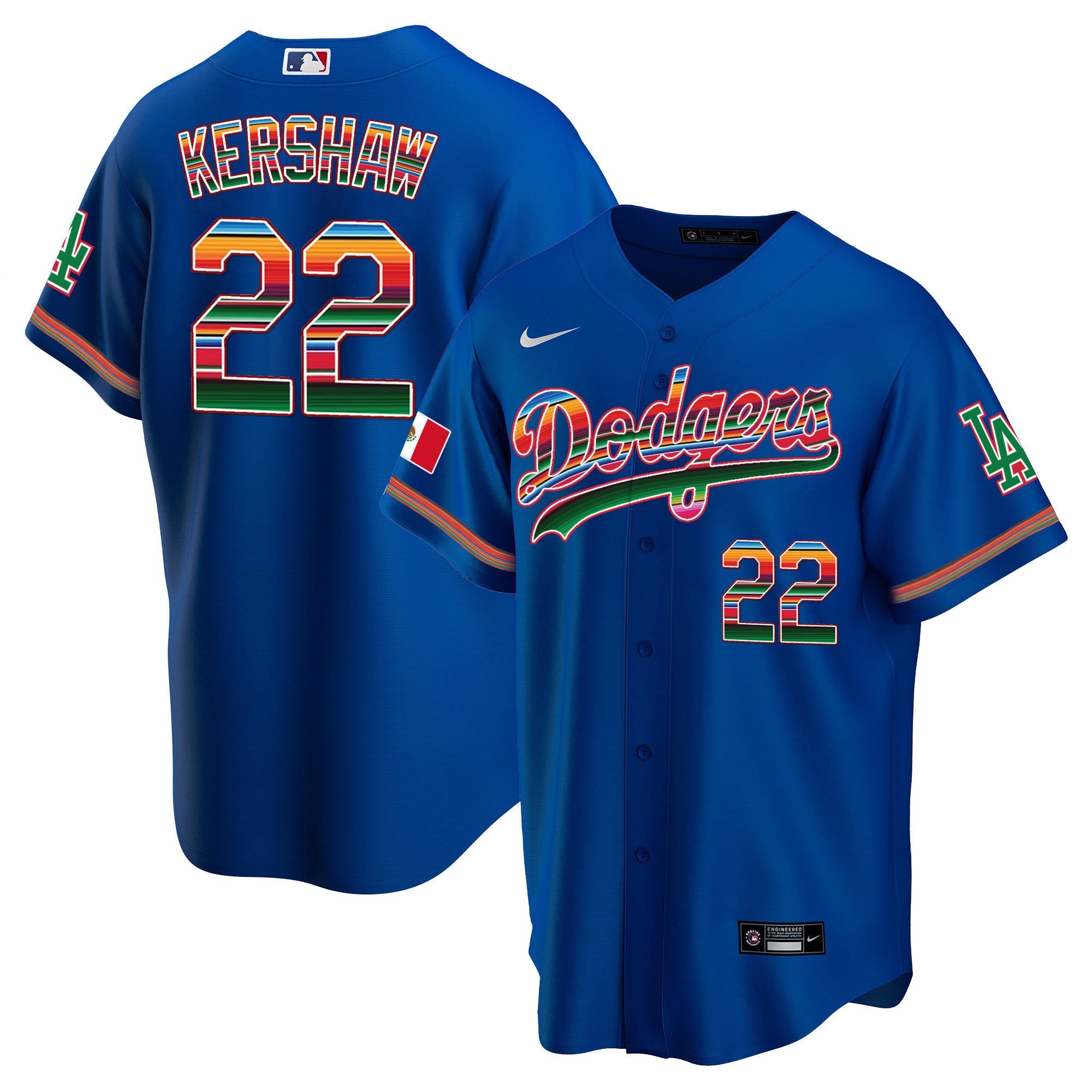 Clayton Kershaw Mexico Cool Base Limited Jersey