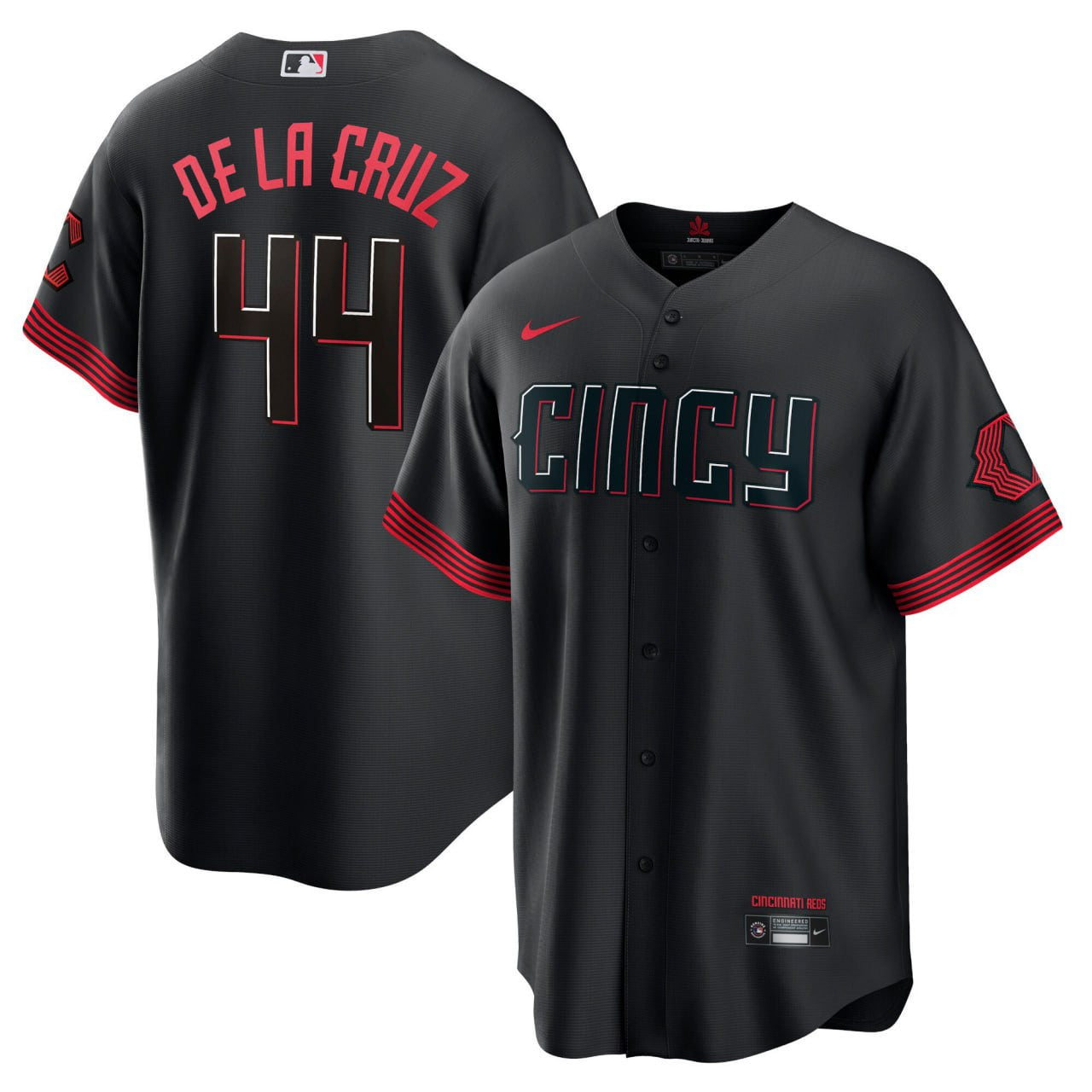 Elly De La Cruz Cincinnati 2023 City Connect Black Jersey