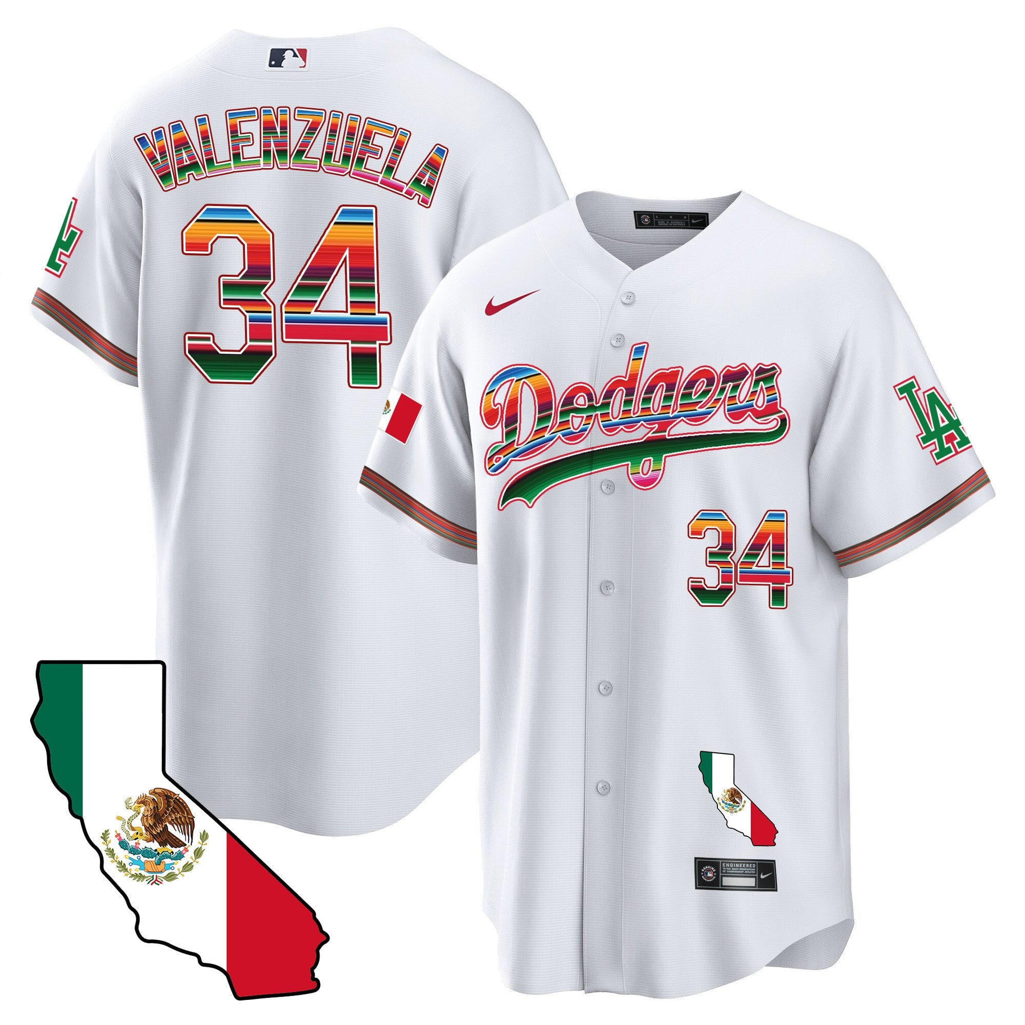 Men’s Mexico California Map Cool Base Jersey
