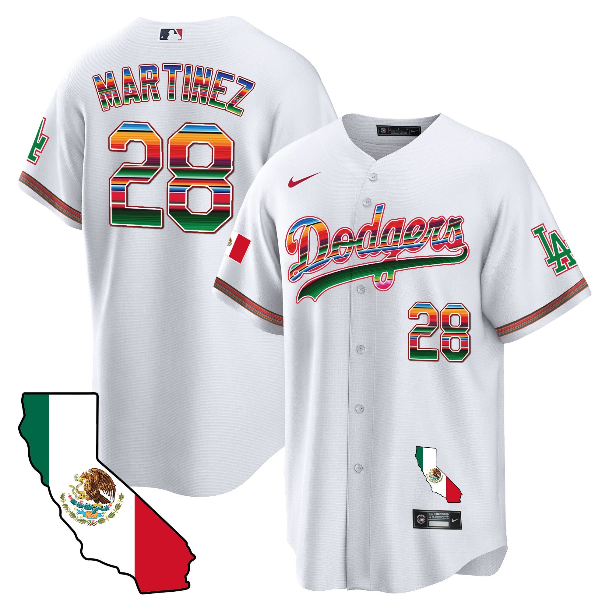 Men’s Mexico California Map Cool Base Jersey