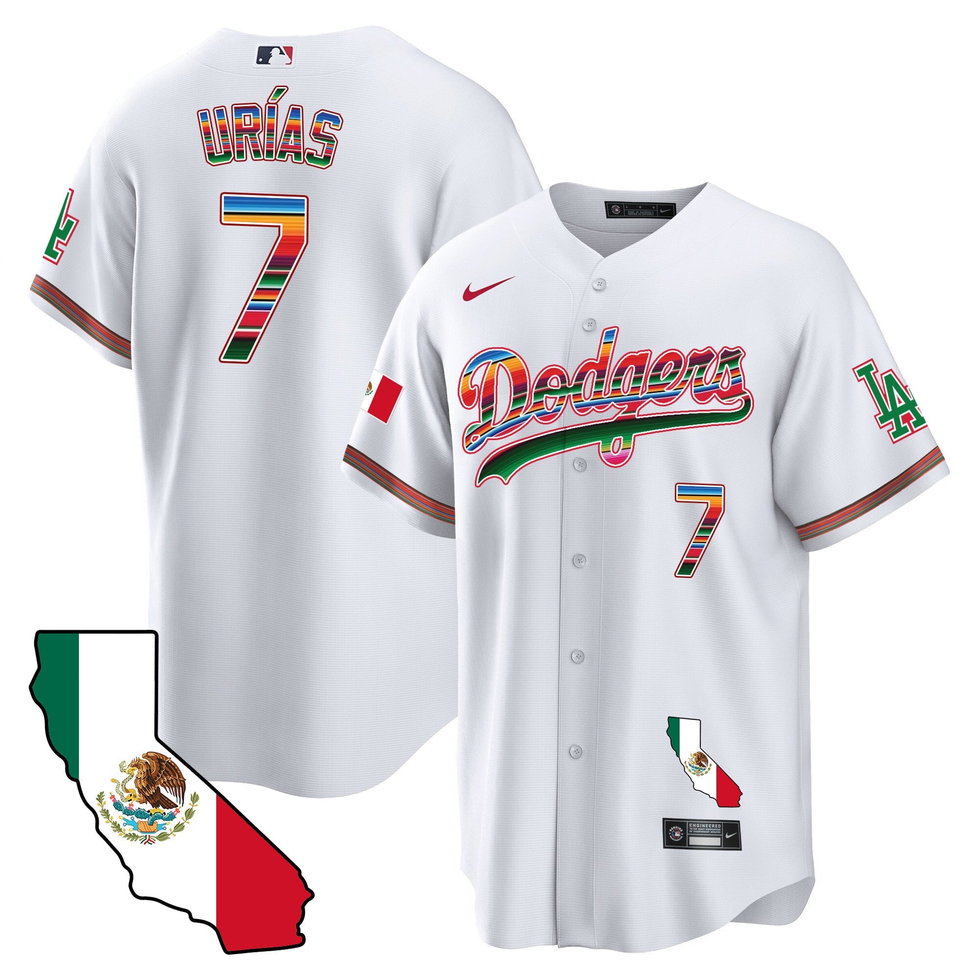 Men’s Mexico California Map Cool Base Jersey