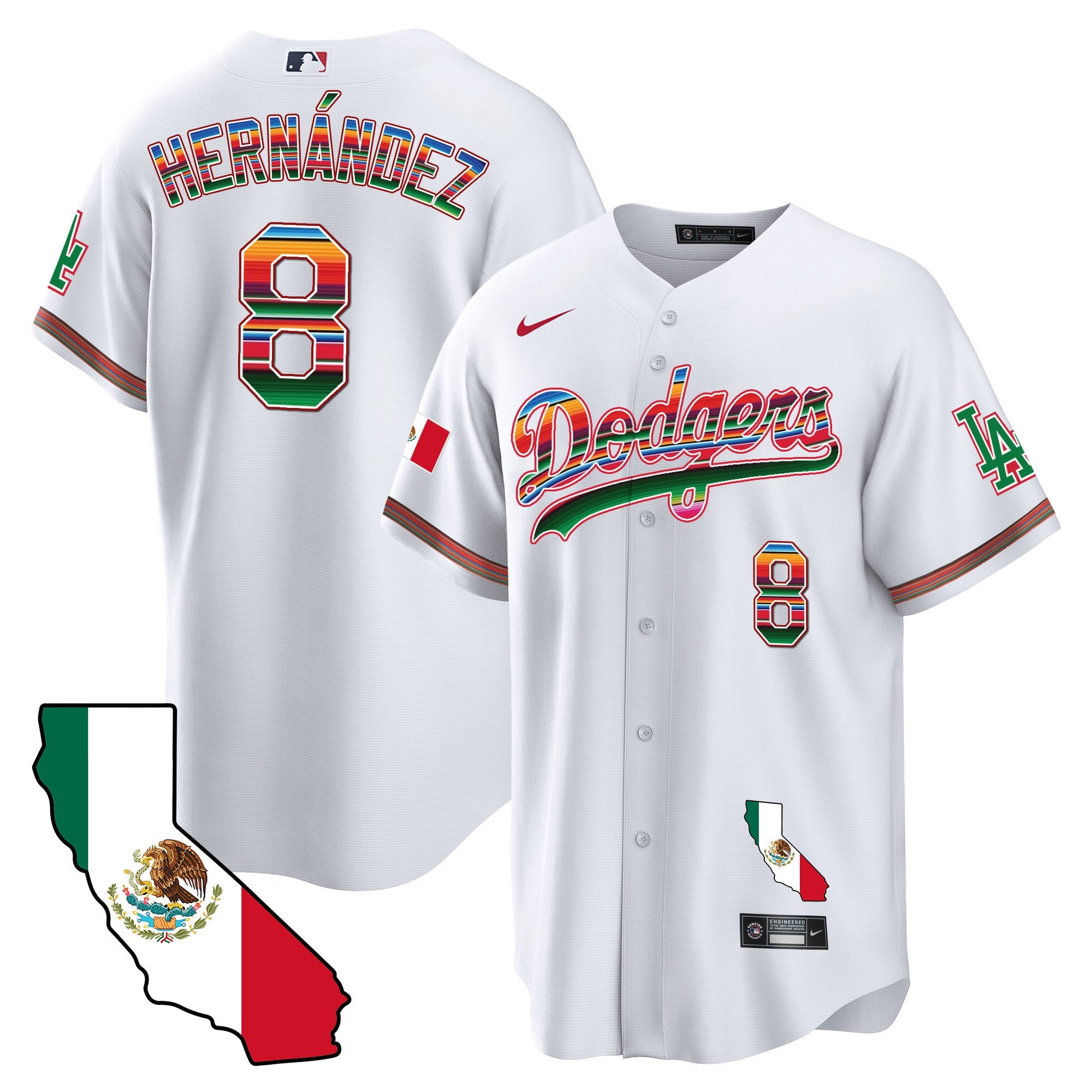 Men’s Mexico California Map Cool Base Jersey