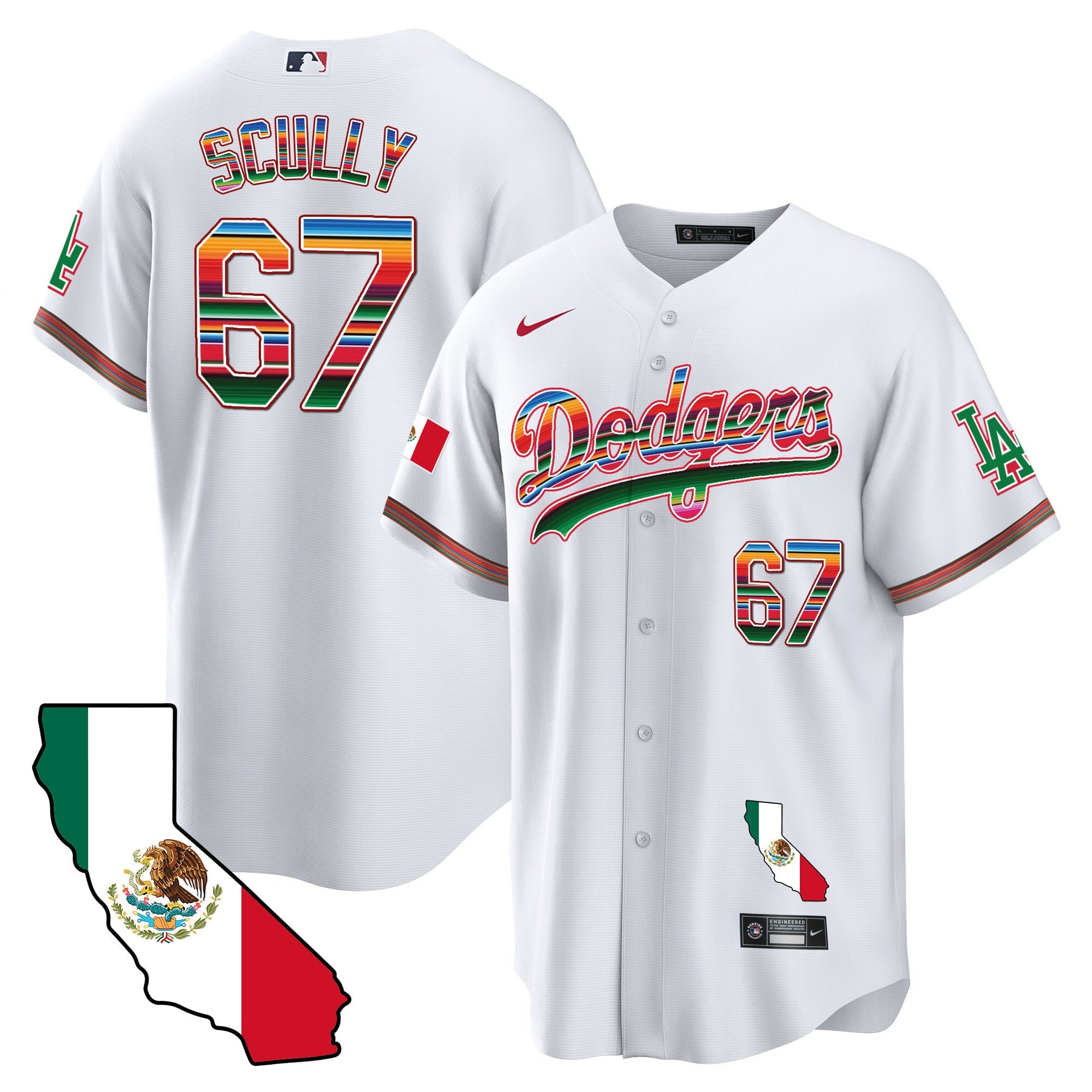 Men’s Mexico California Map Cool Base Jersey