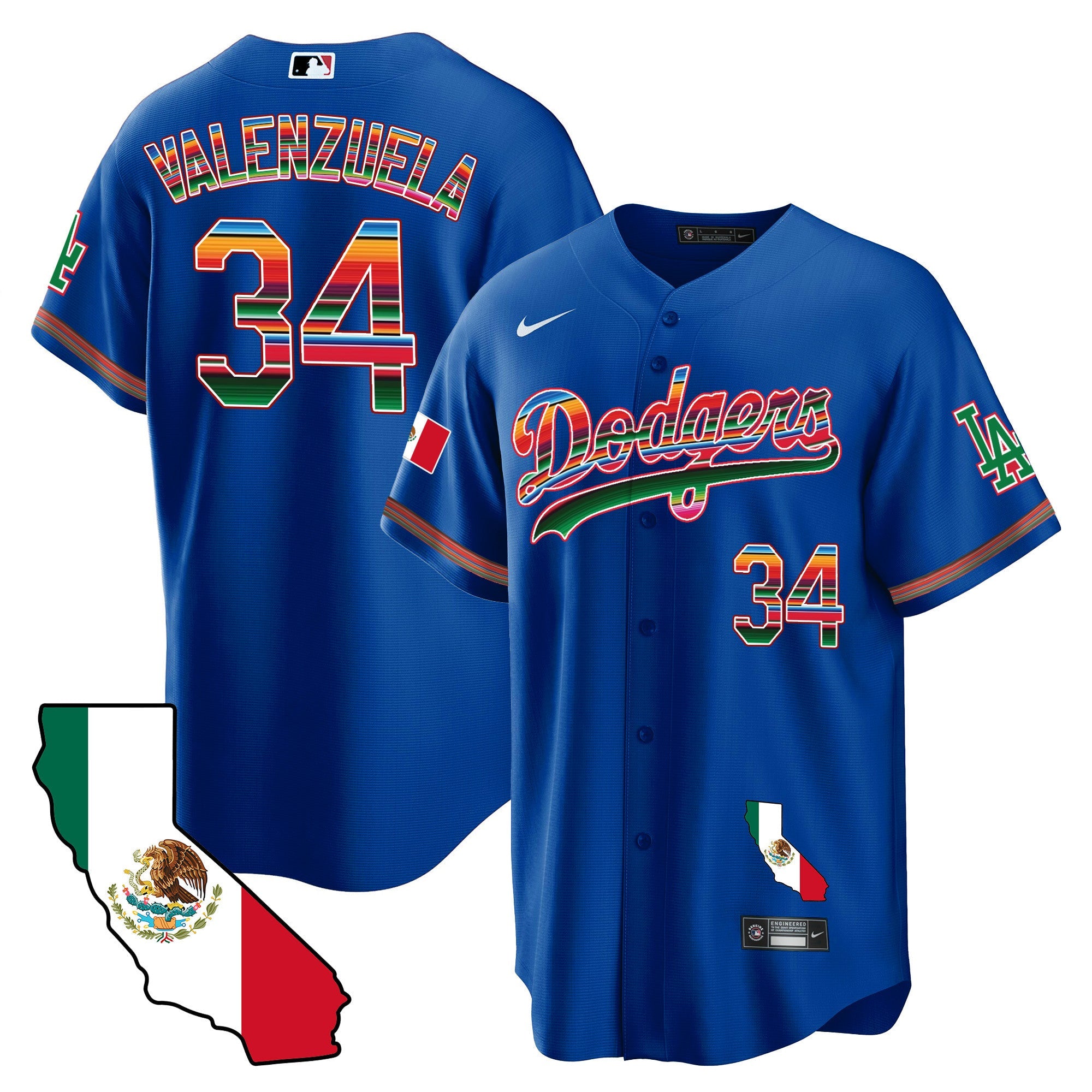 Men’s Mexico California Map Cool Base Jersey
