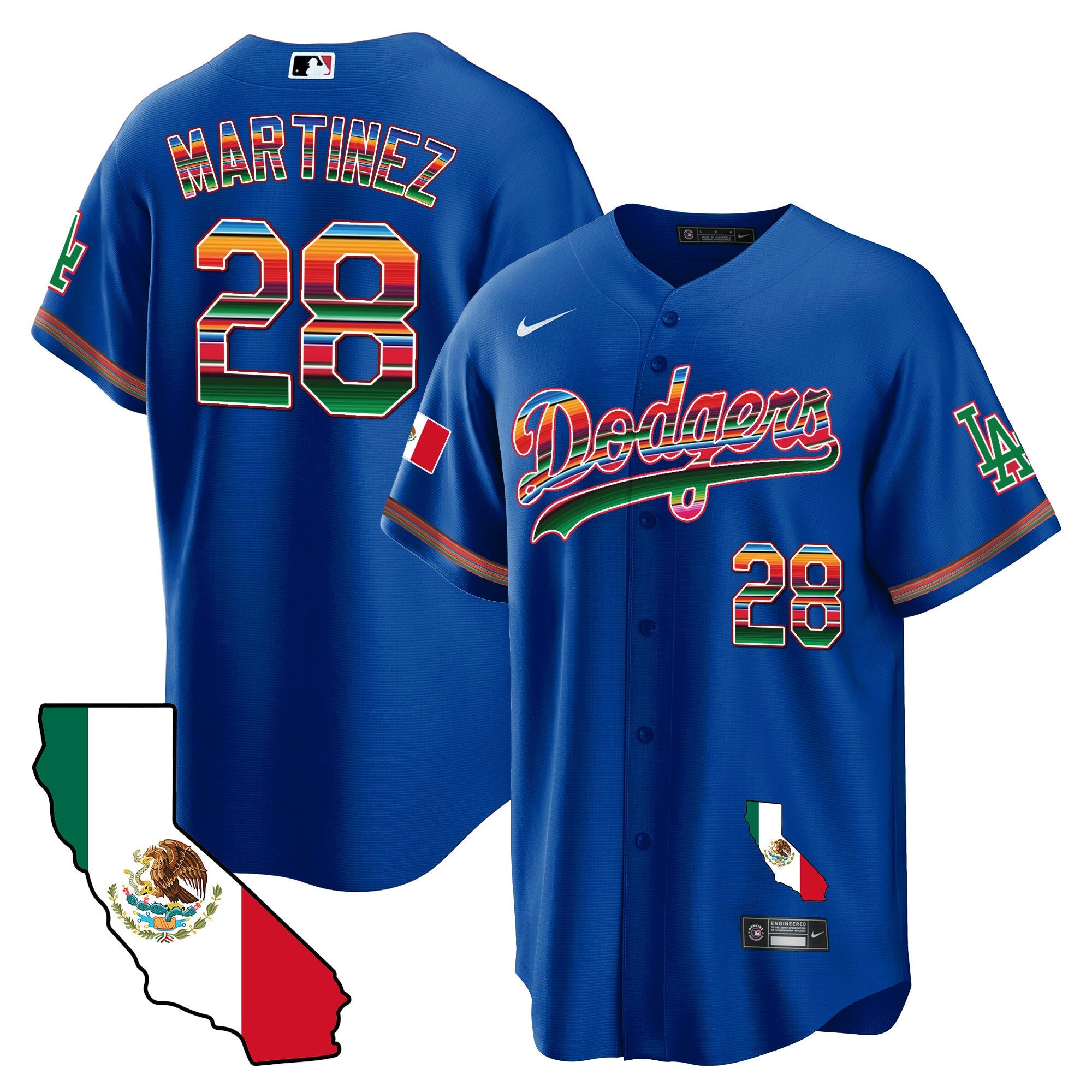 Men’s Mexico California Map Cool Base Jersey