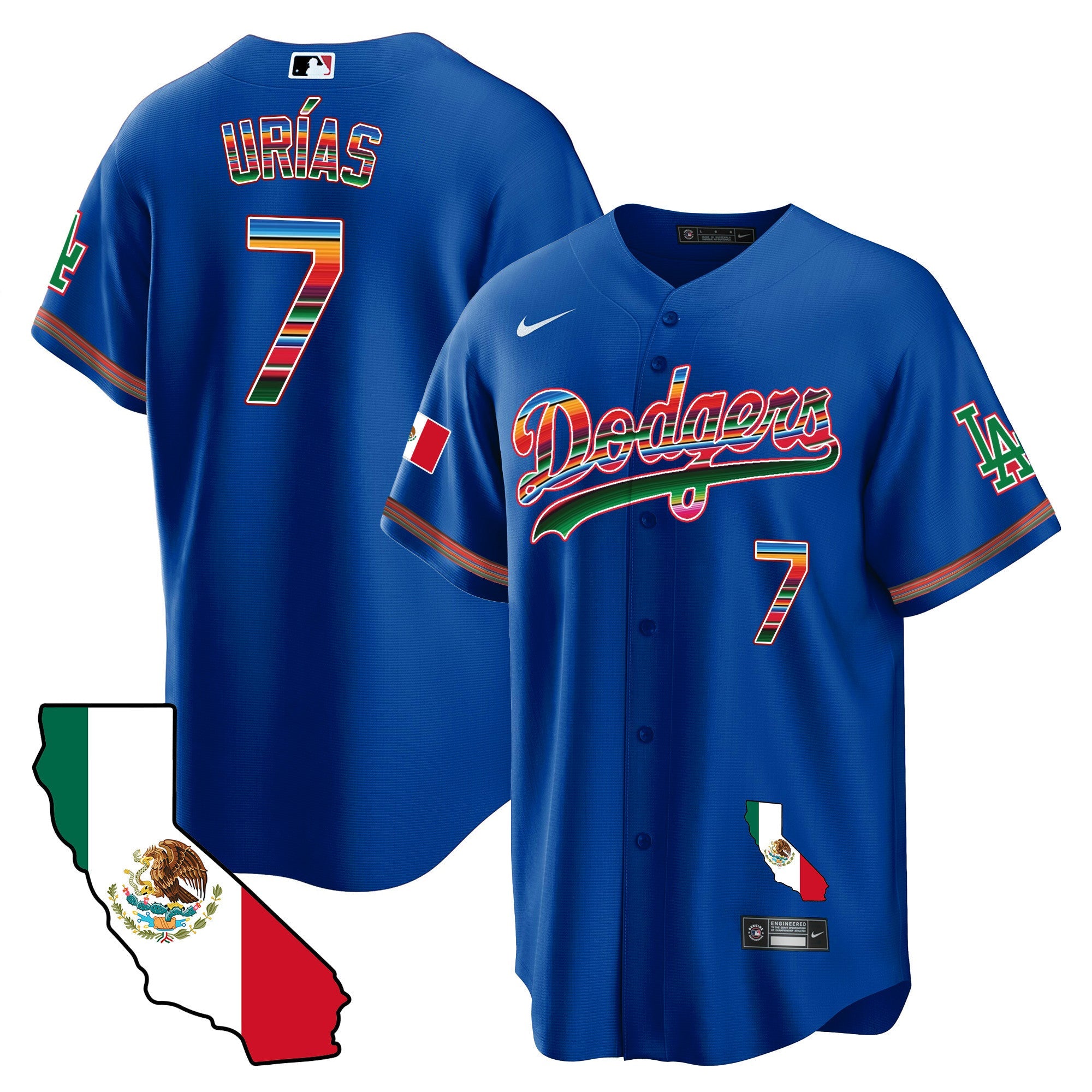 Men’s Mexico California Map Cool Base Jersey