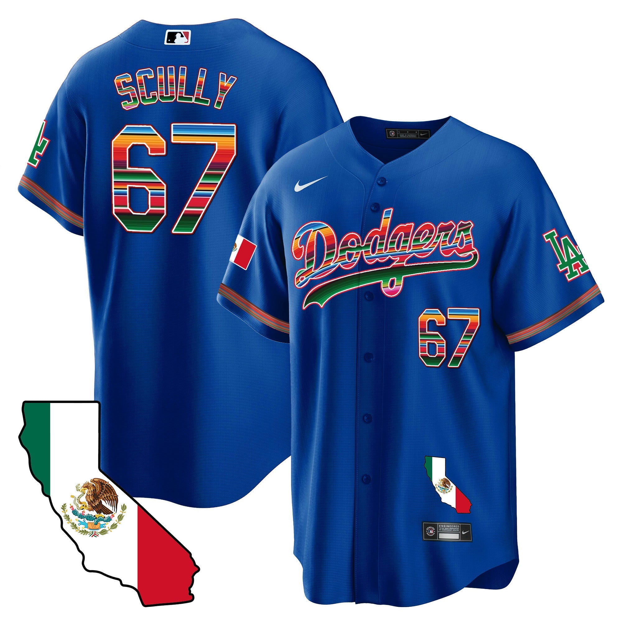 Men’s Mexico California Map Cool Base Jersey
