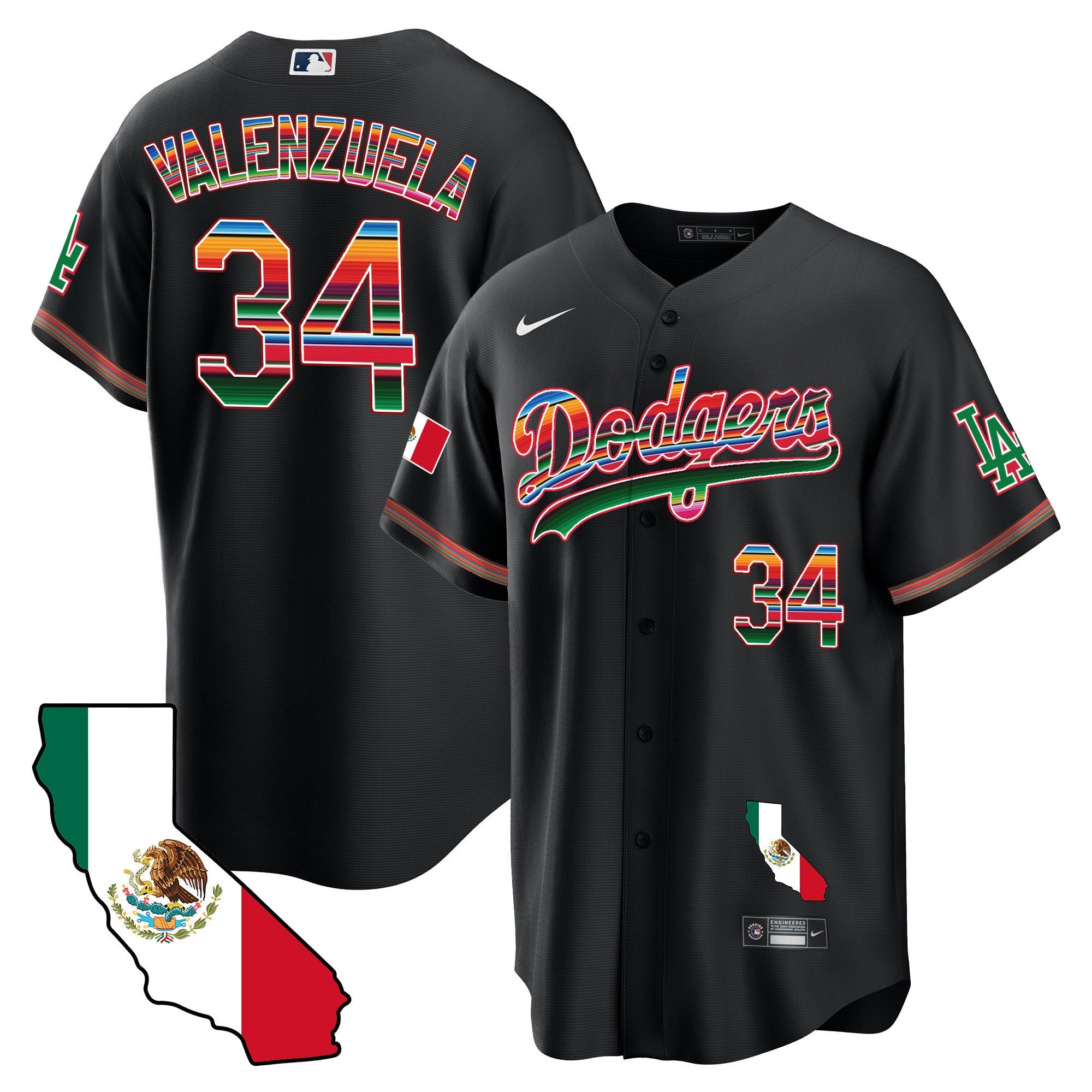 Men’s Mexico California Map Cool Base Jersey