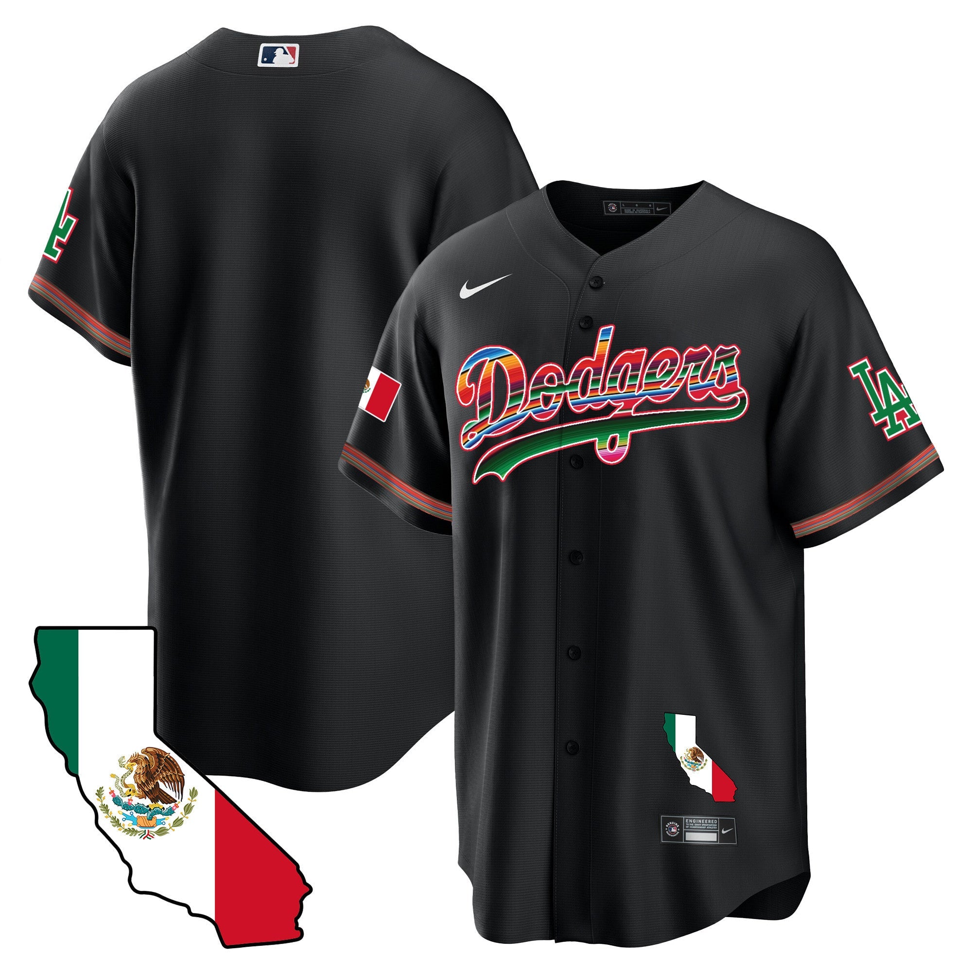 Men’s Mexico California Map Cool Base Jersey
