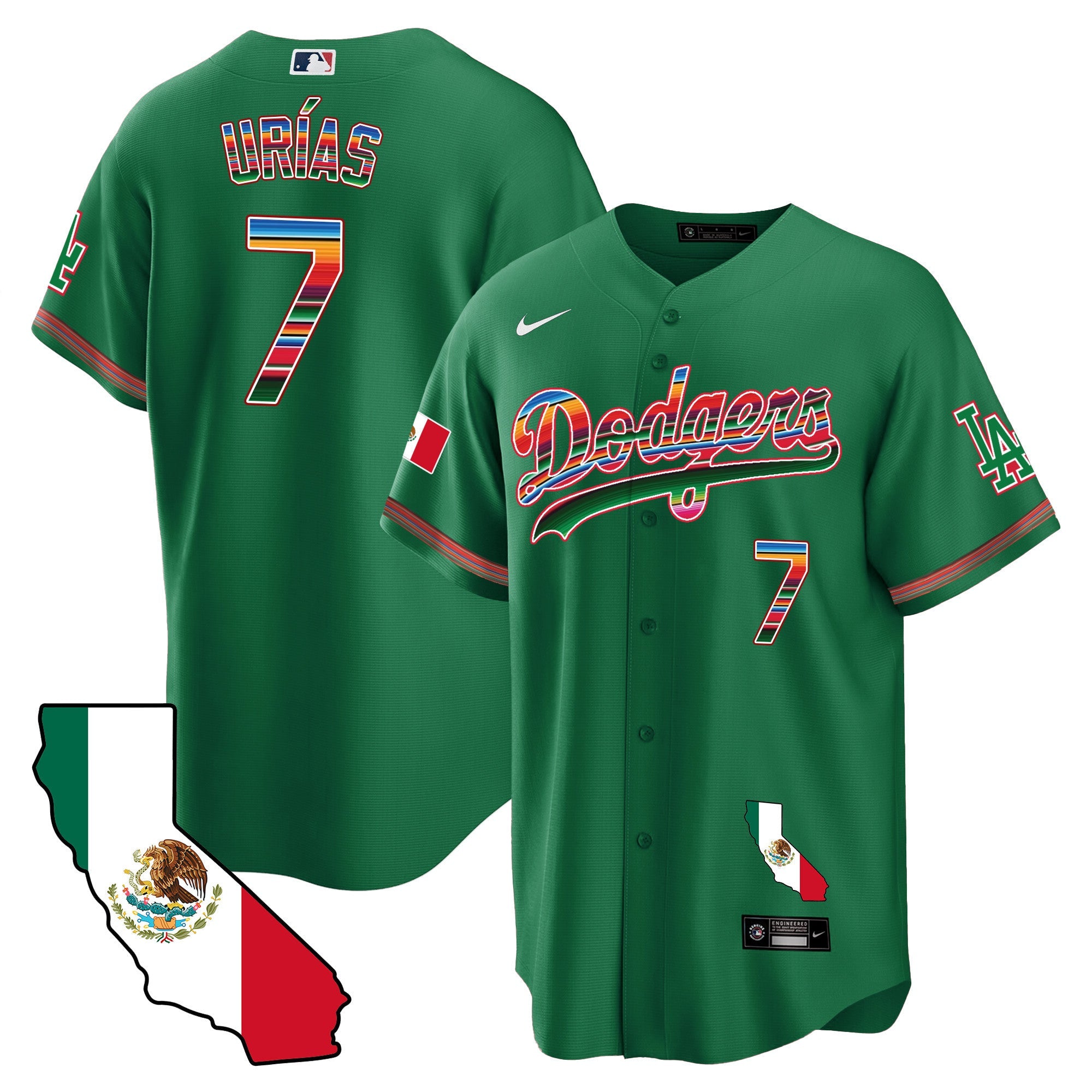 Men’s Mexico California Map Cool Base Jersey