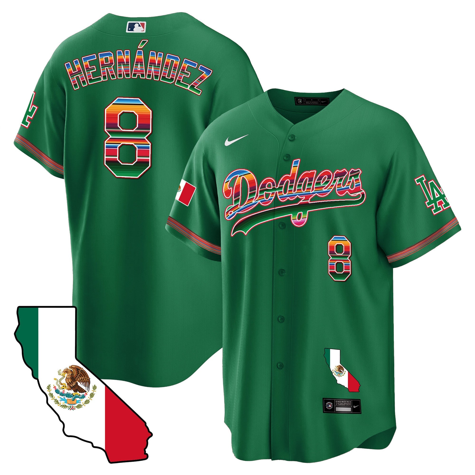 Men’s Mexico California Map Cool Base Jersey