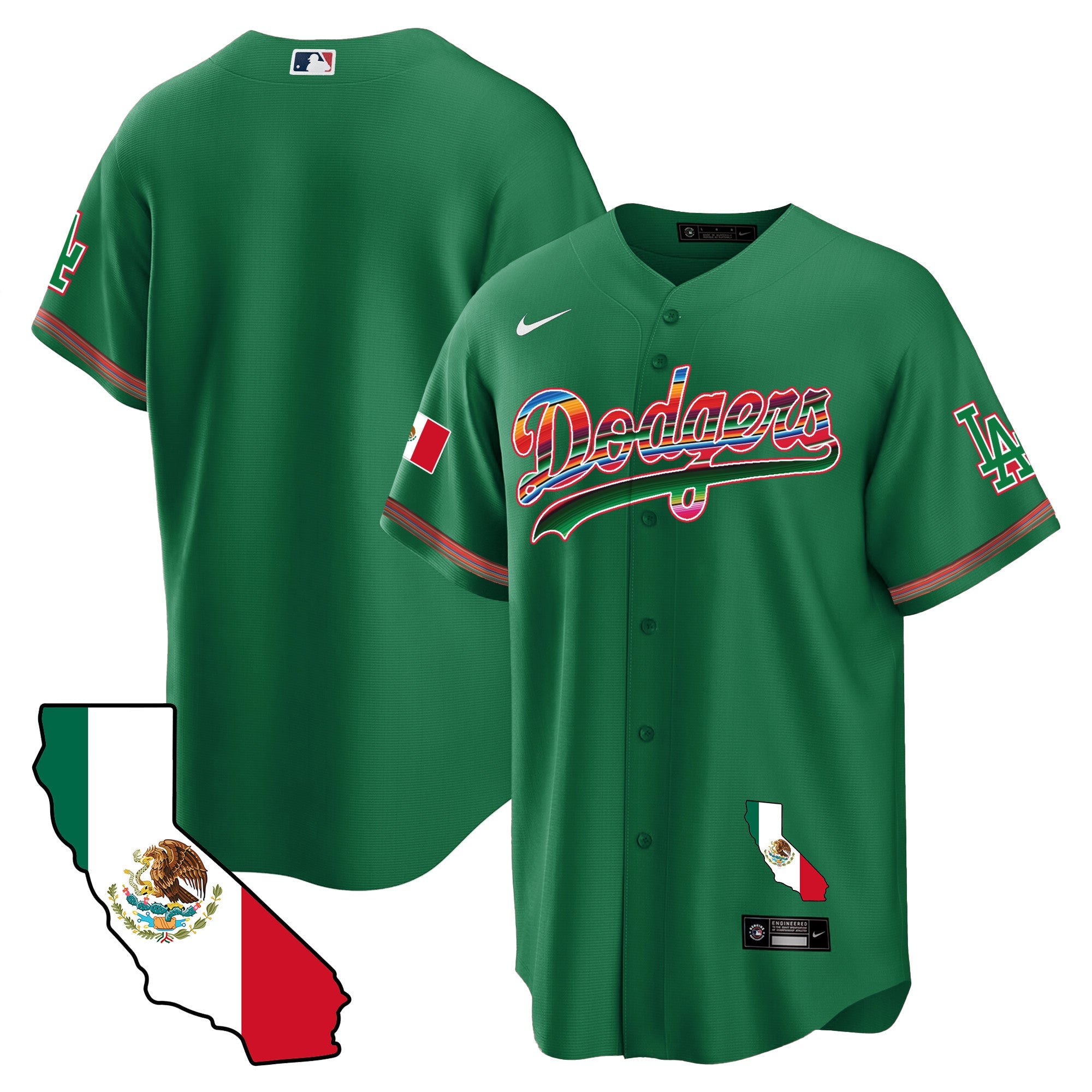 Men’s Mexico California Map Cool Base Jersey