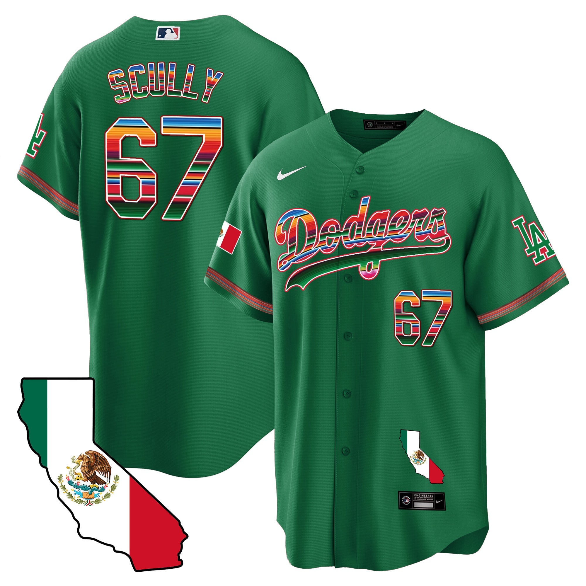 Men’s Mexico California Map Cool Base Jersey