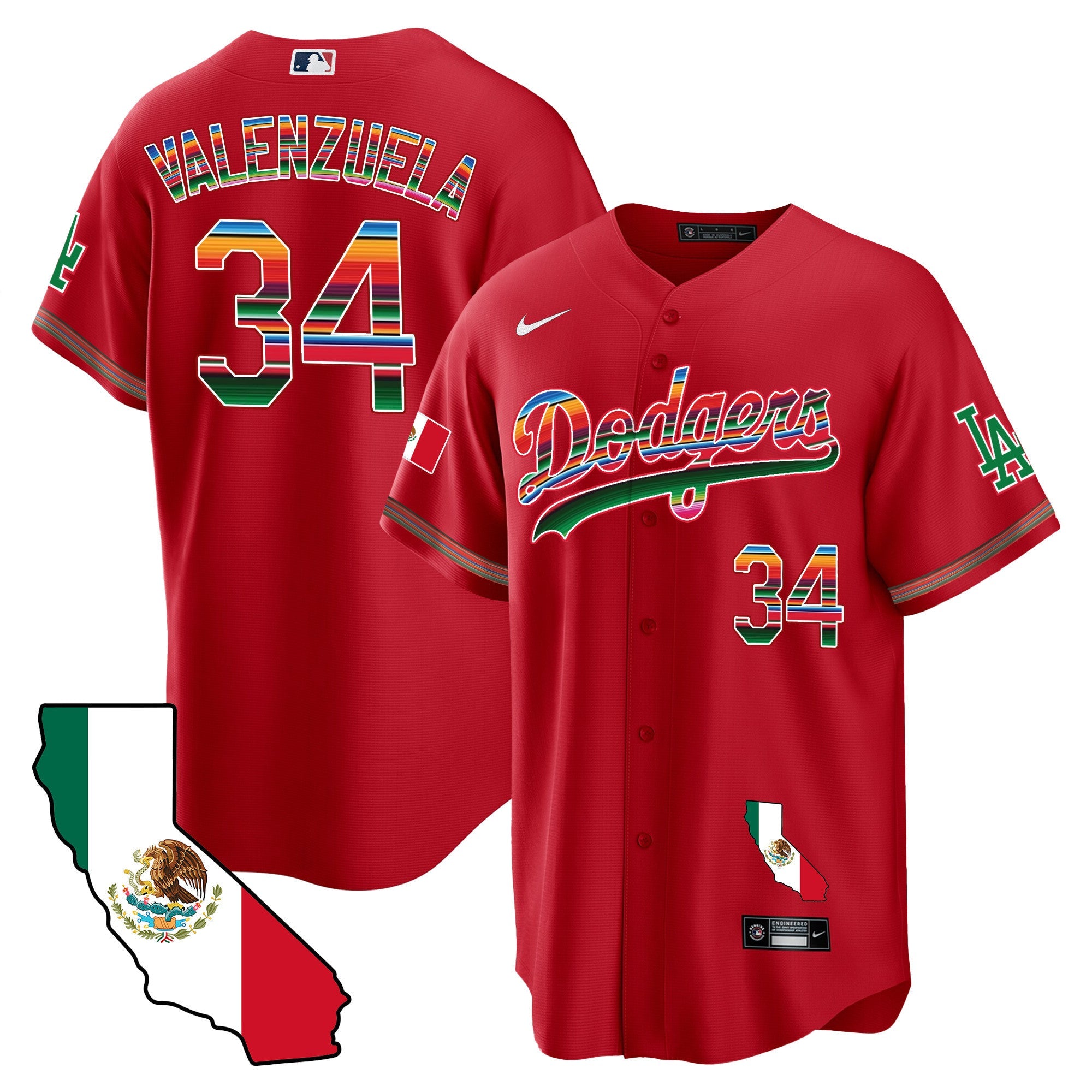Men’s Mexico California Map Cool Base Jersey
