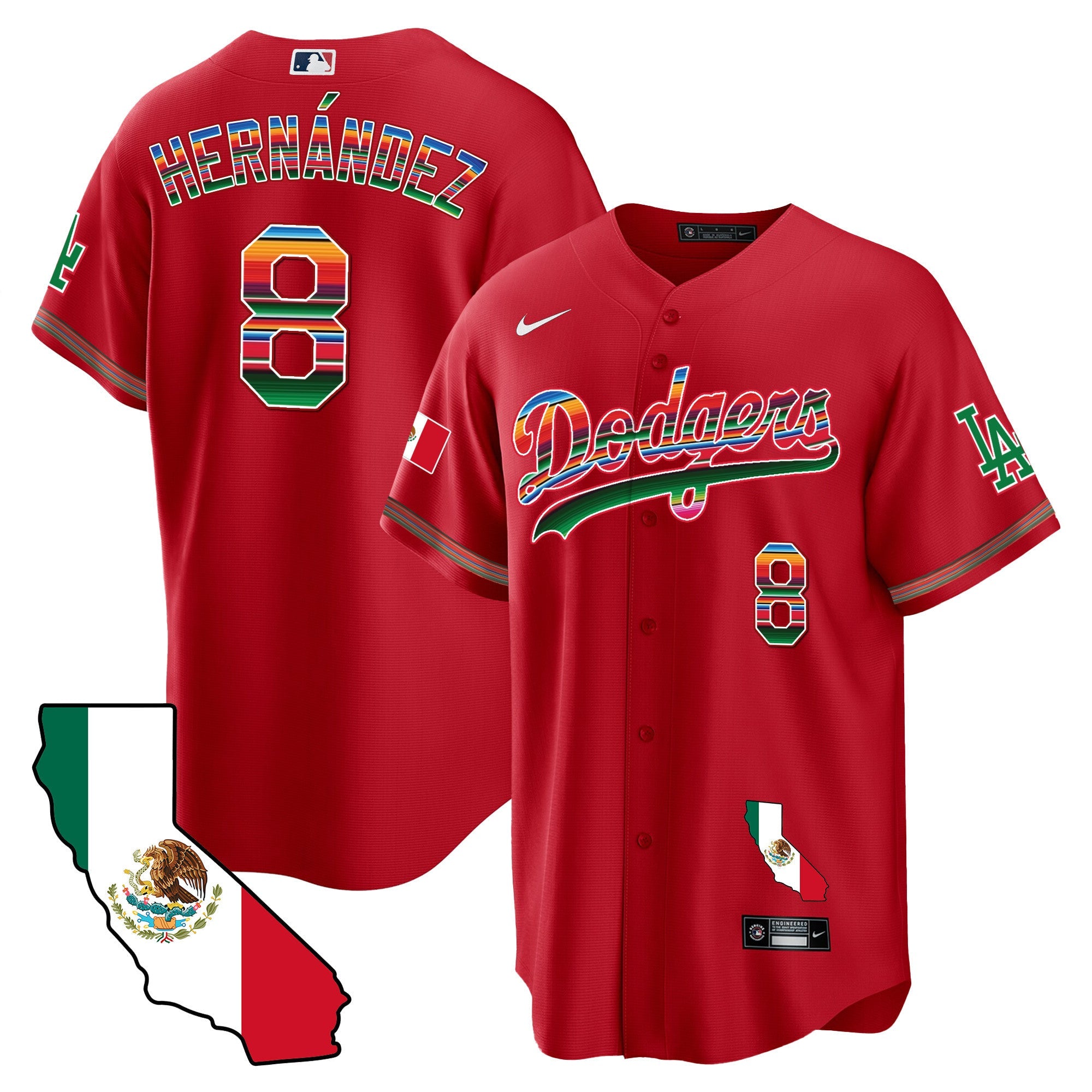 Men’s Mexico California Map Cool Base Jersey