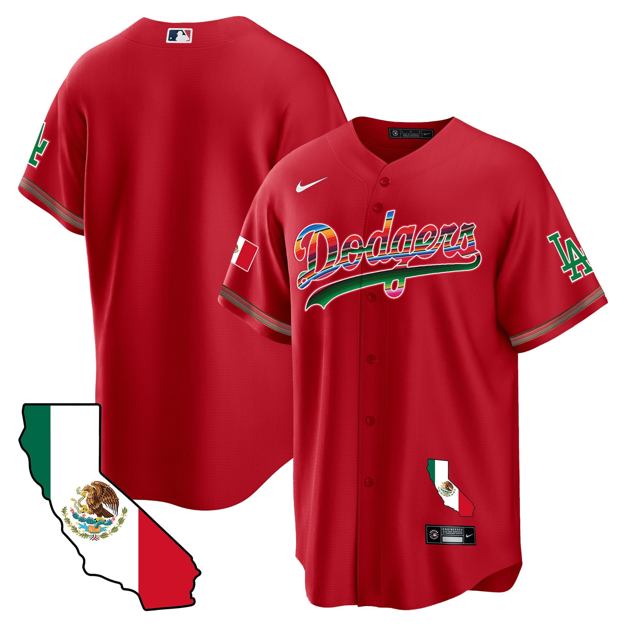 Men’s Mexico California Map Cool Base Jersey