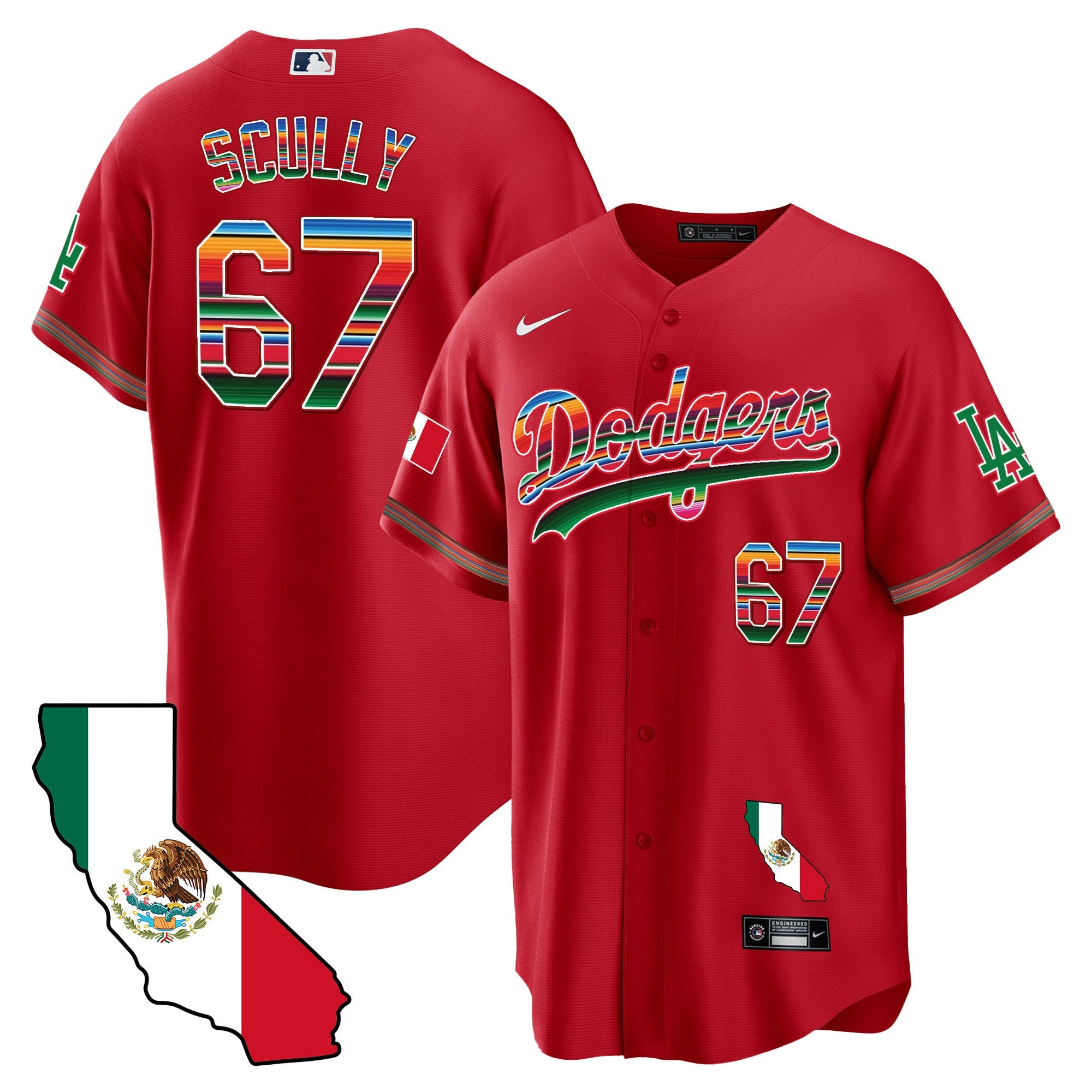 Men’s Mexico California Map Cool Base Jersey