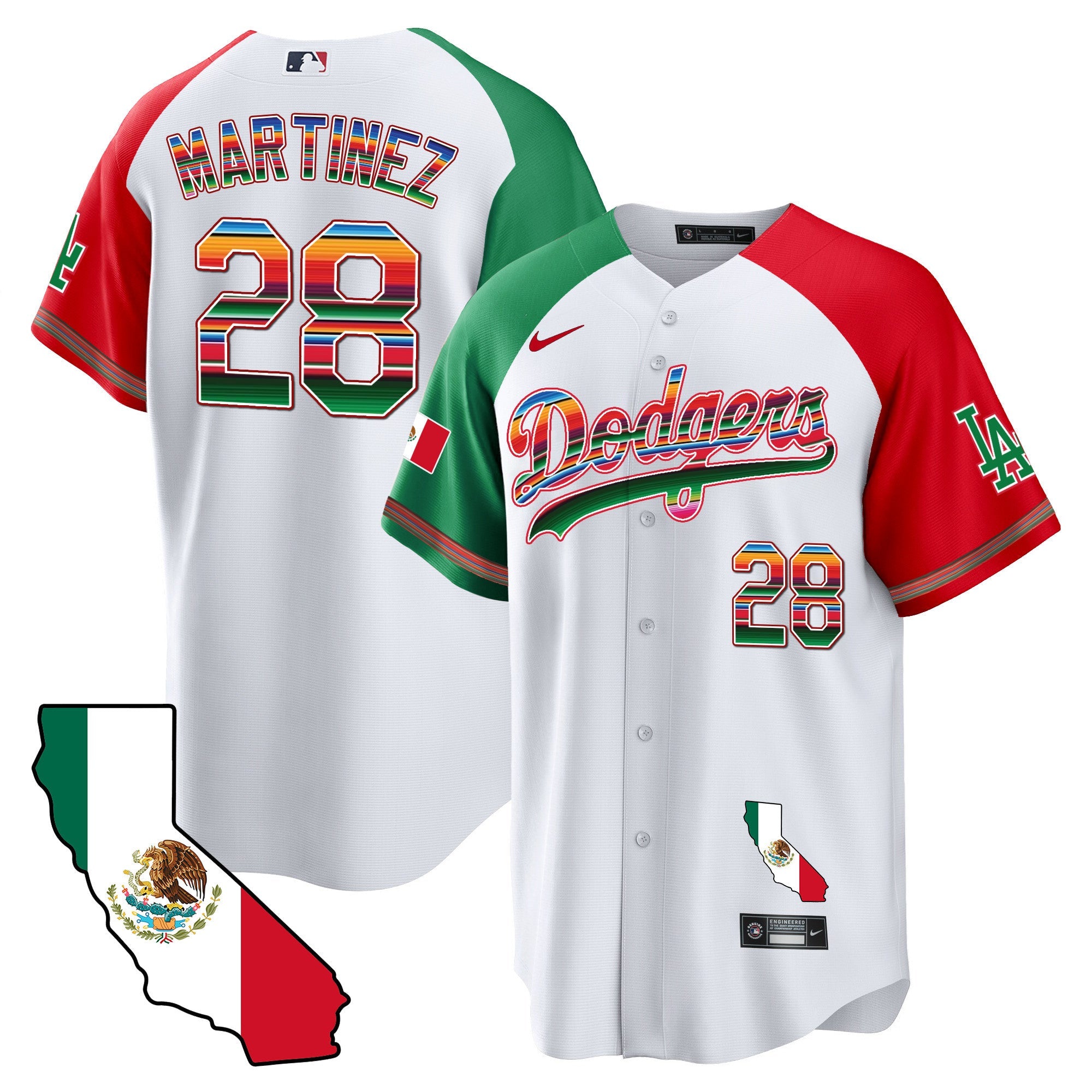 Men’s Mexico California Map Cool Base Jersey