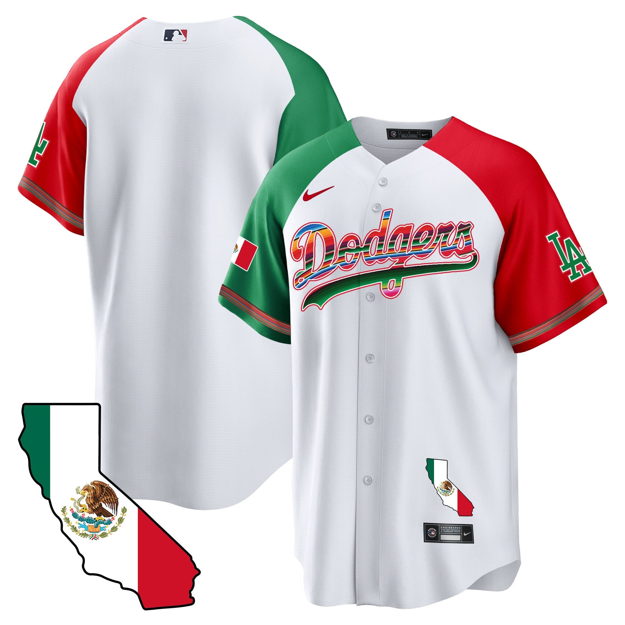 Men’s Mexico California Map Cool Base Jersey