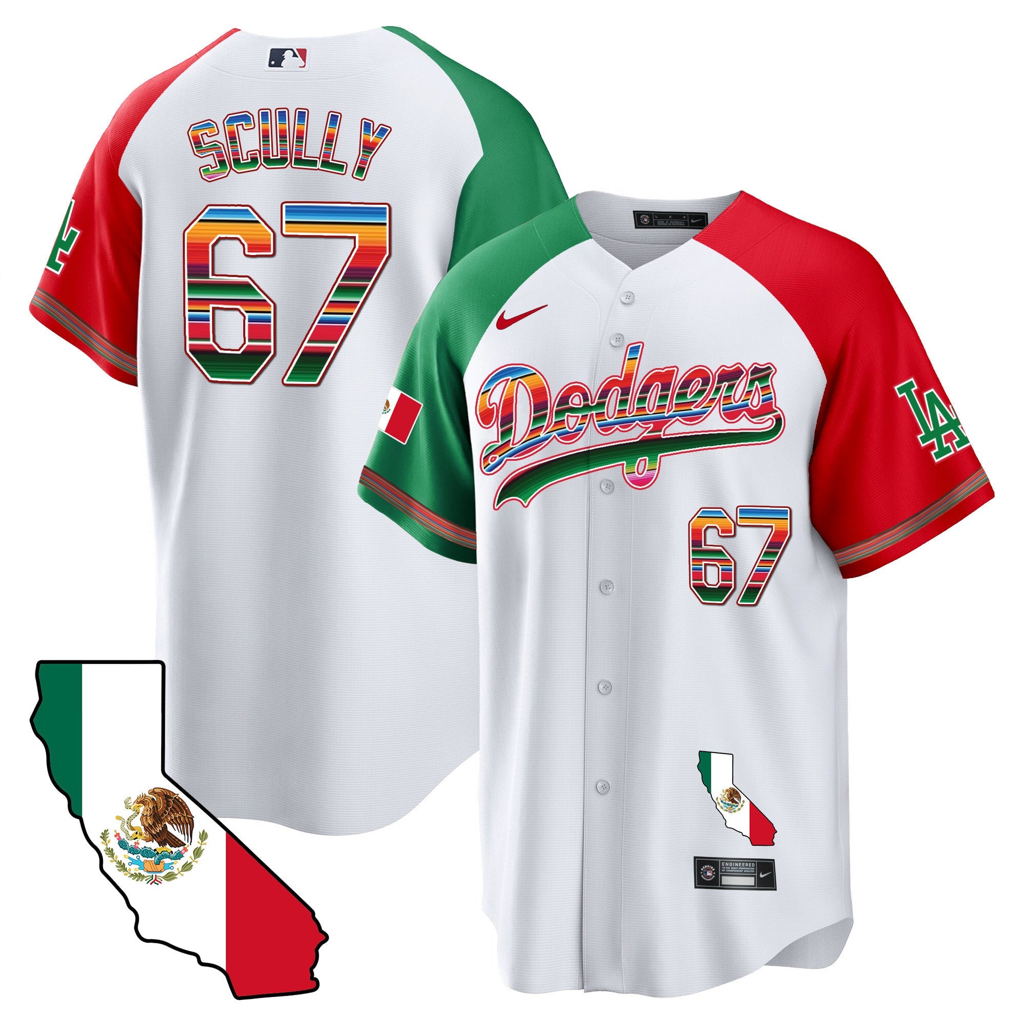 Men’s Mexico California Map Cool Base Jersey