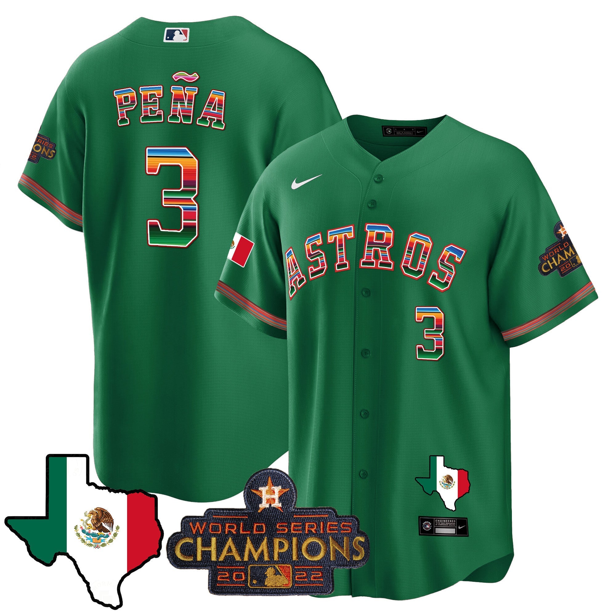 Men’s Mexico Texas Map Cool Base Jersey